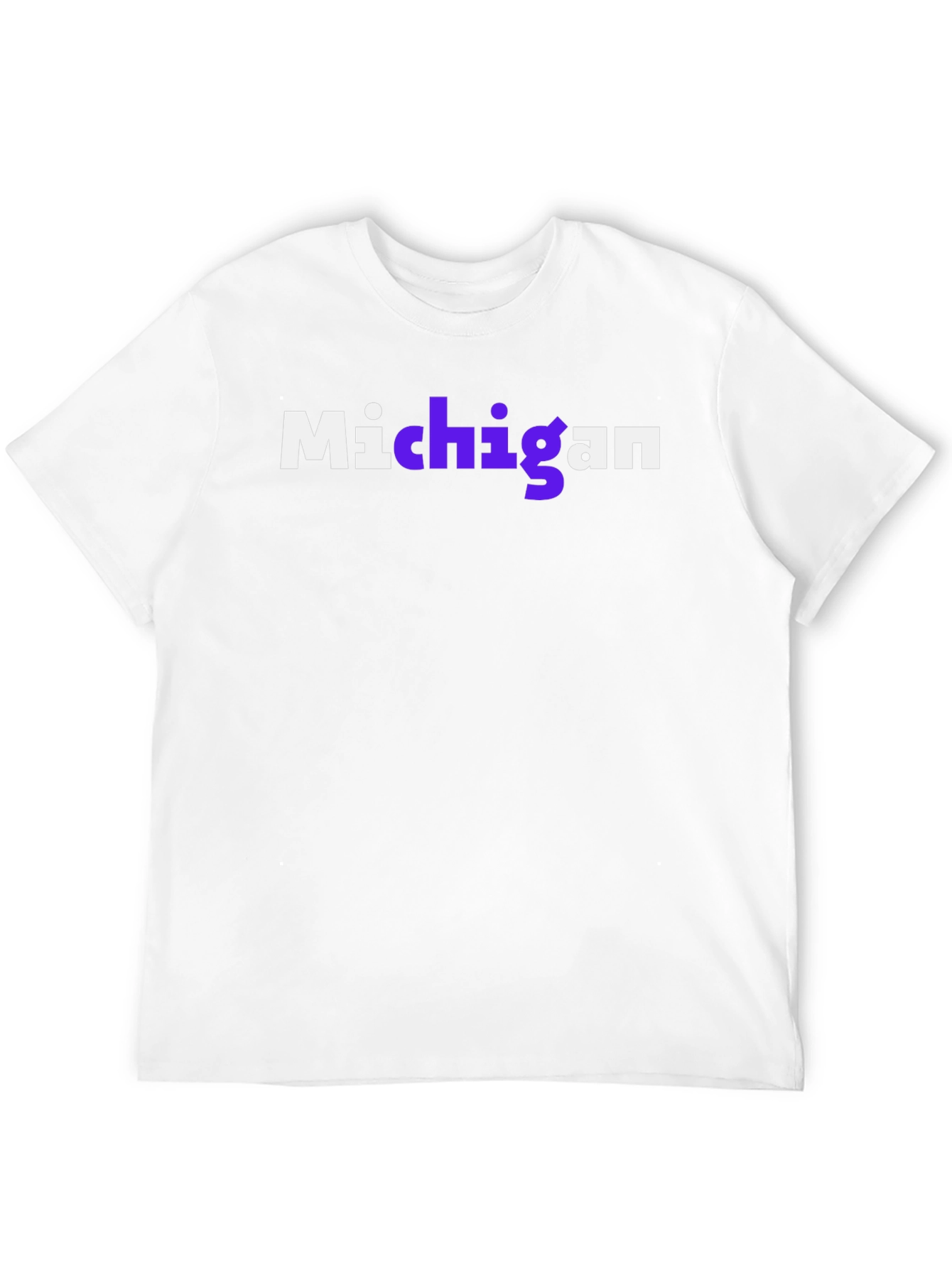 Michigan Graphic Tee - Black Cotton Shirt