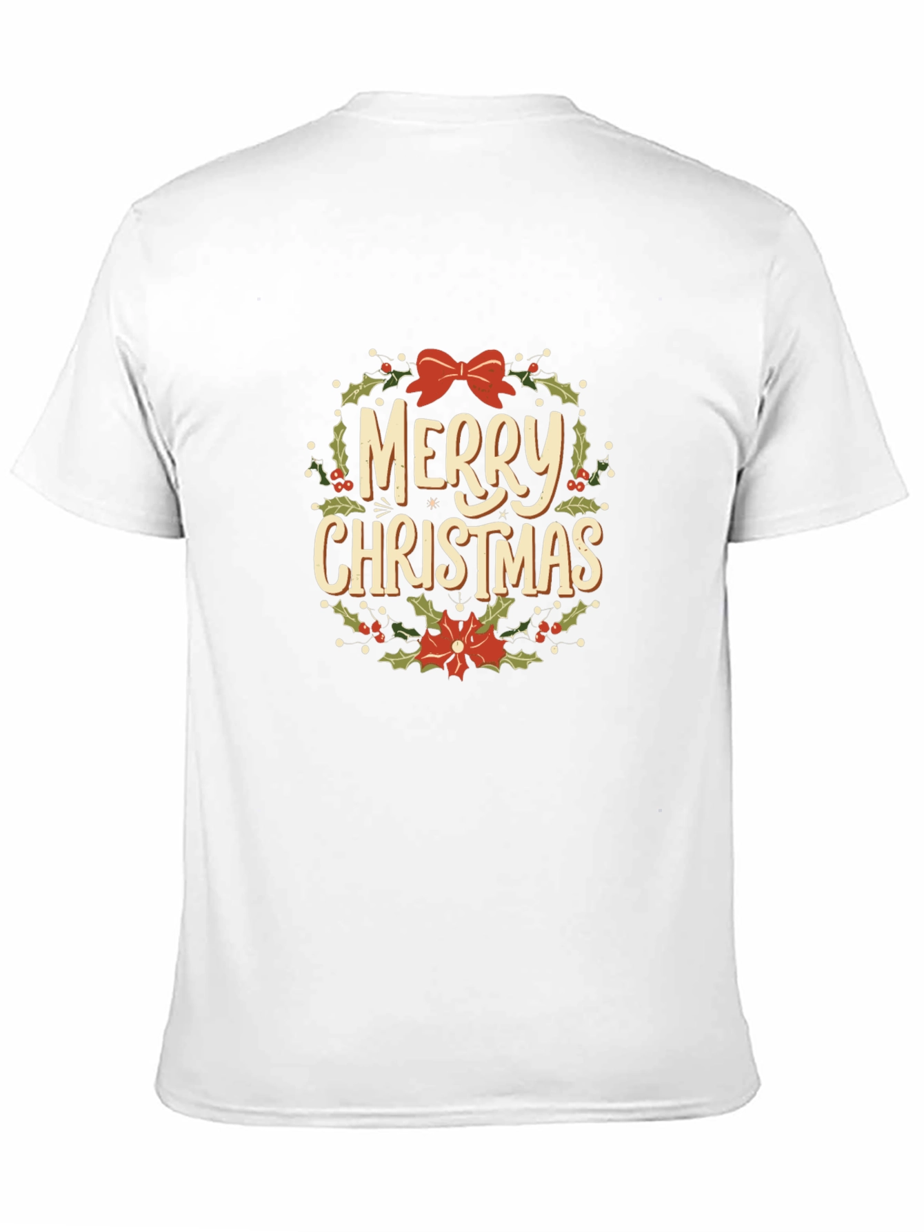 Festive Merry Christmas Graphic Tee - Holiday Cheer
