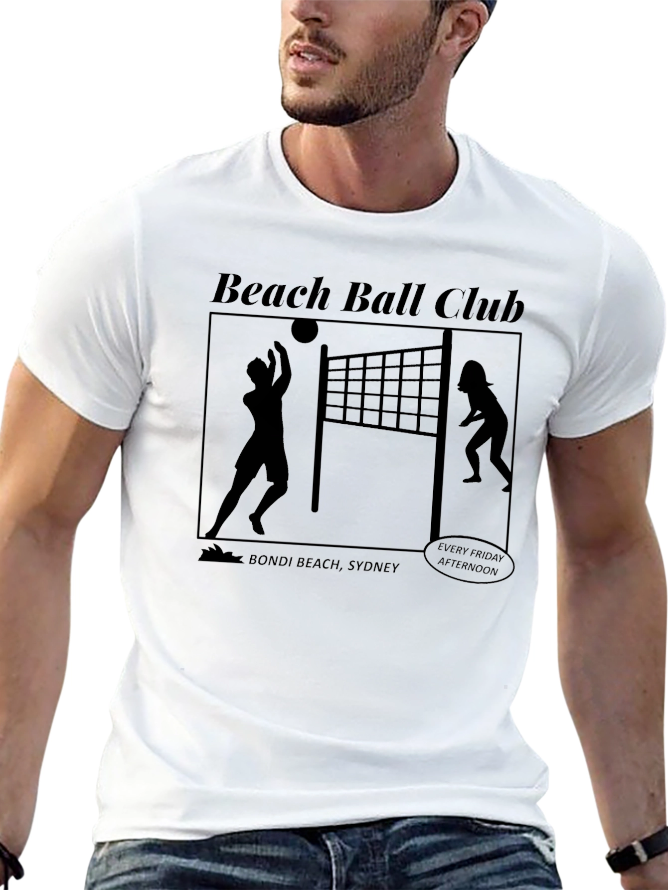 Beach Ball Club T-Shirt - Bondi Beach Volleyball