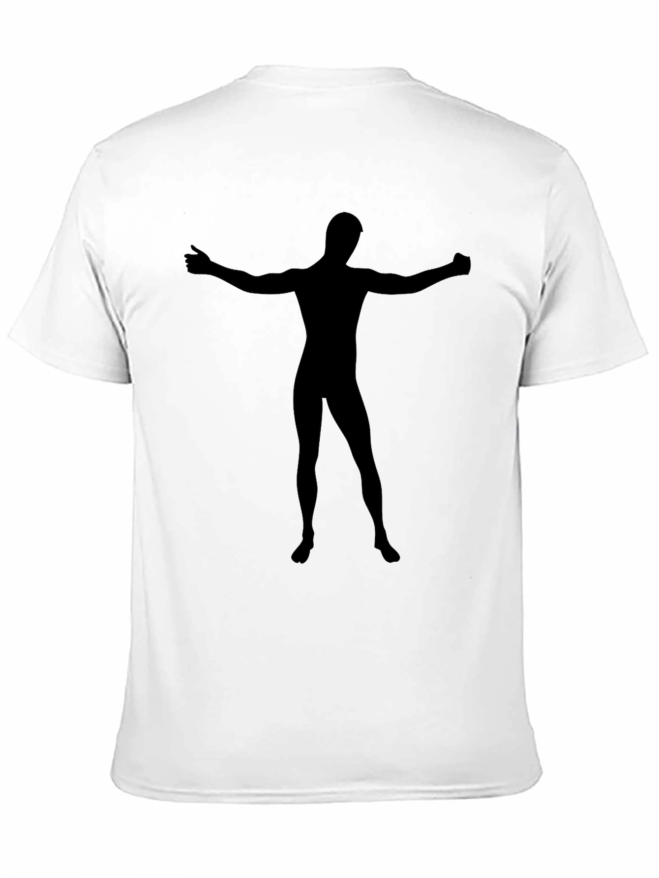 Mens Black Silhouette Graphic T-Shirt