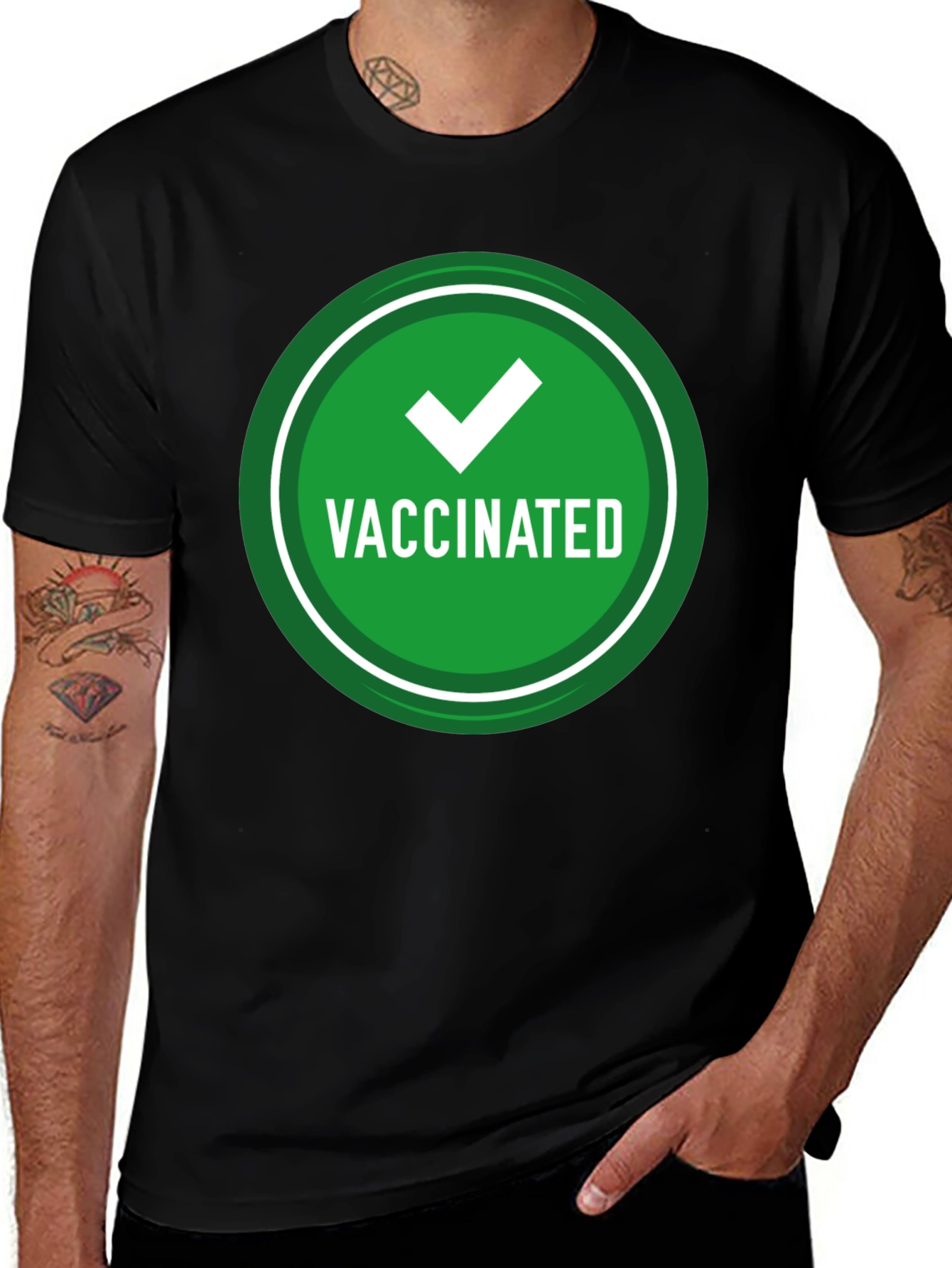 Vaccinated Graphic T-Shirt - Show Your Status!