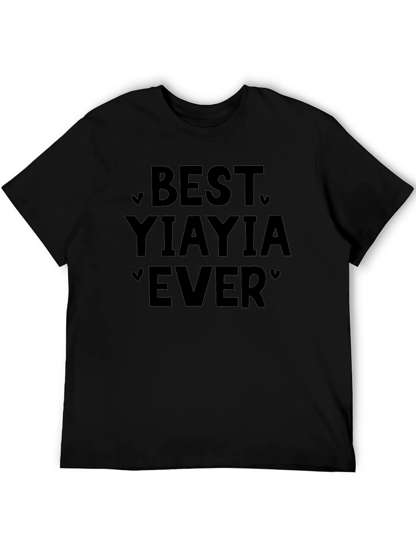 Best Yiayia Ever T-Shirt - Black