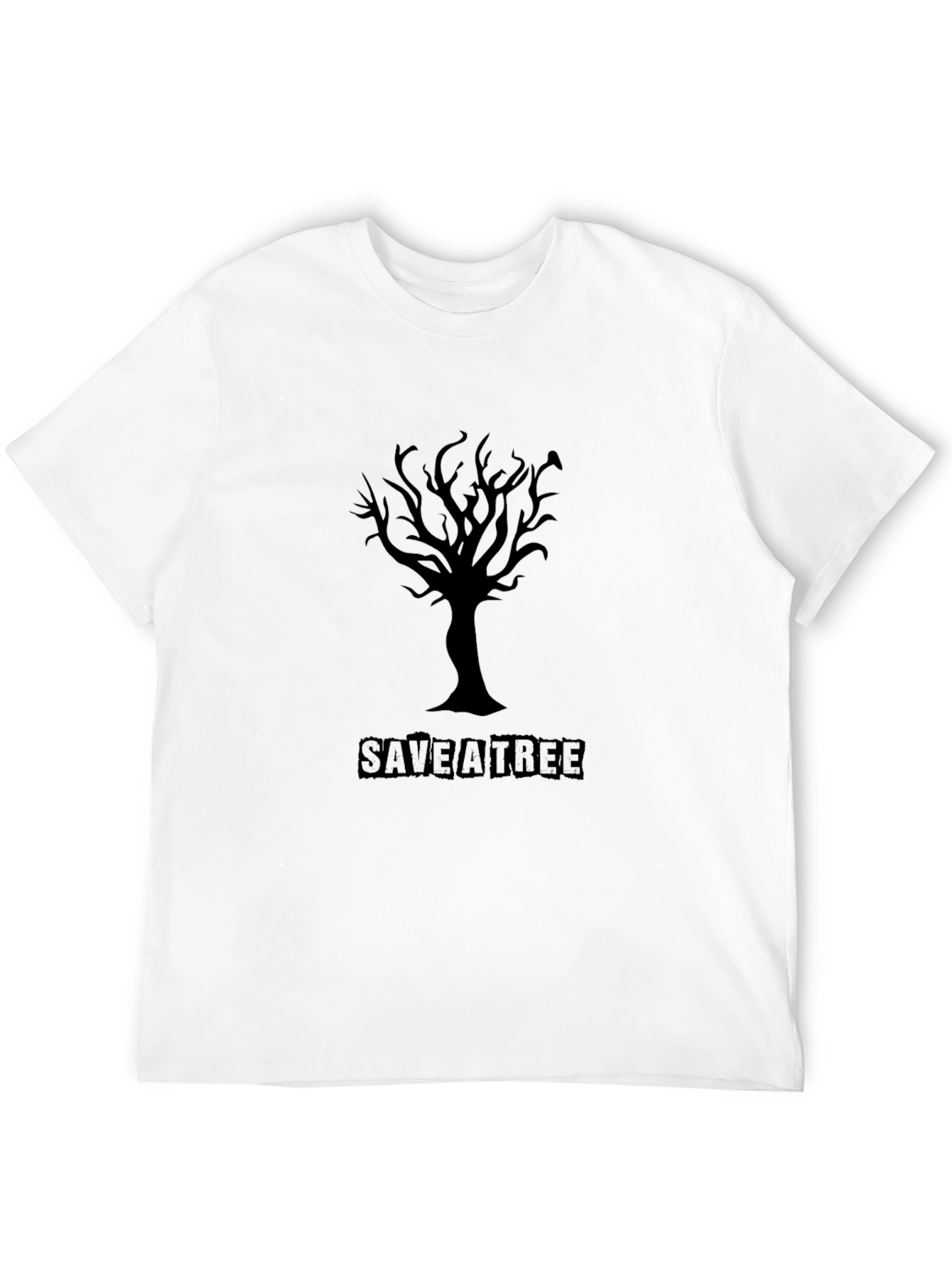 Save a Tree T-Shirt - Black Eco-Friendly Tee