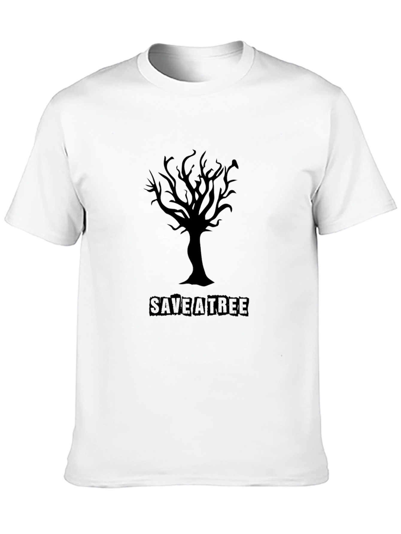 Save a Tree T-Shirt - Black Eco-Friendly Tee