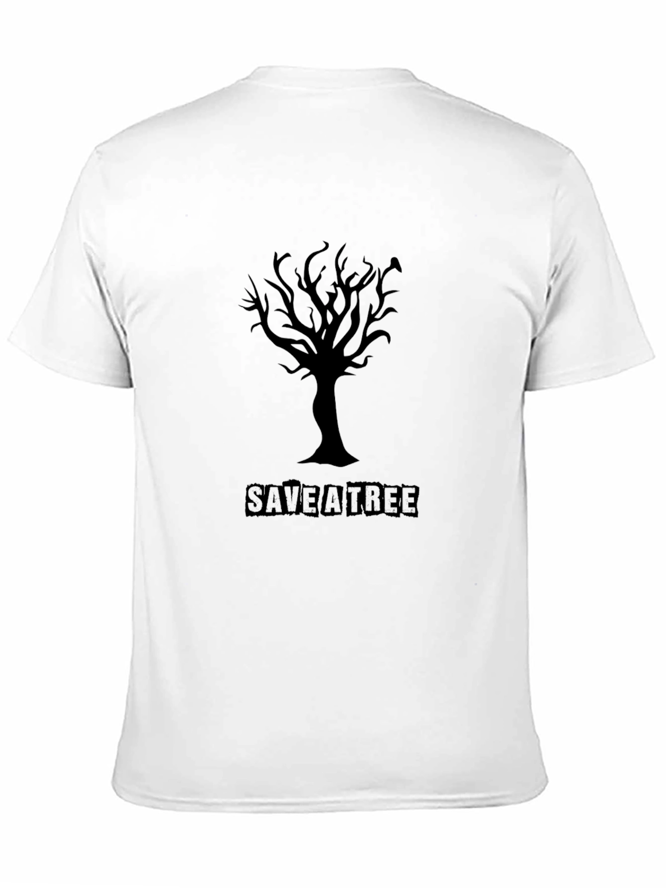 Save a Tree T-Shirt - Black Eco-Friendly Tee
