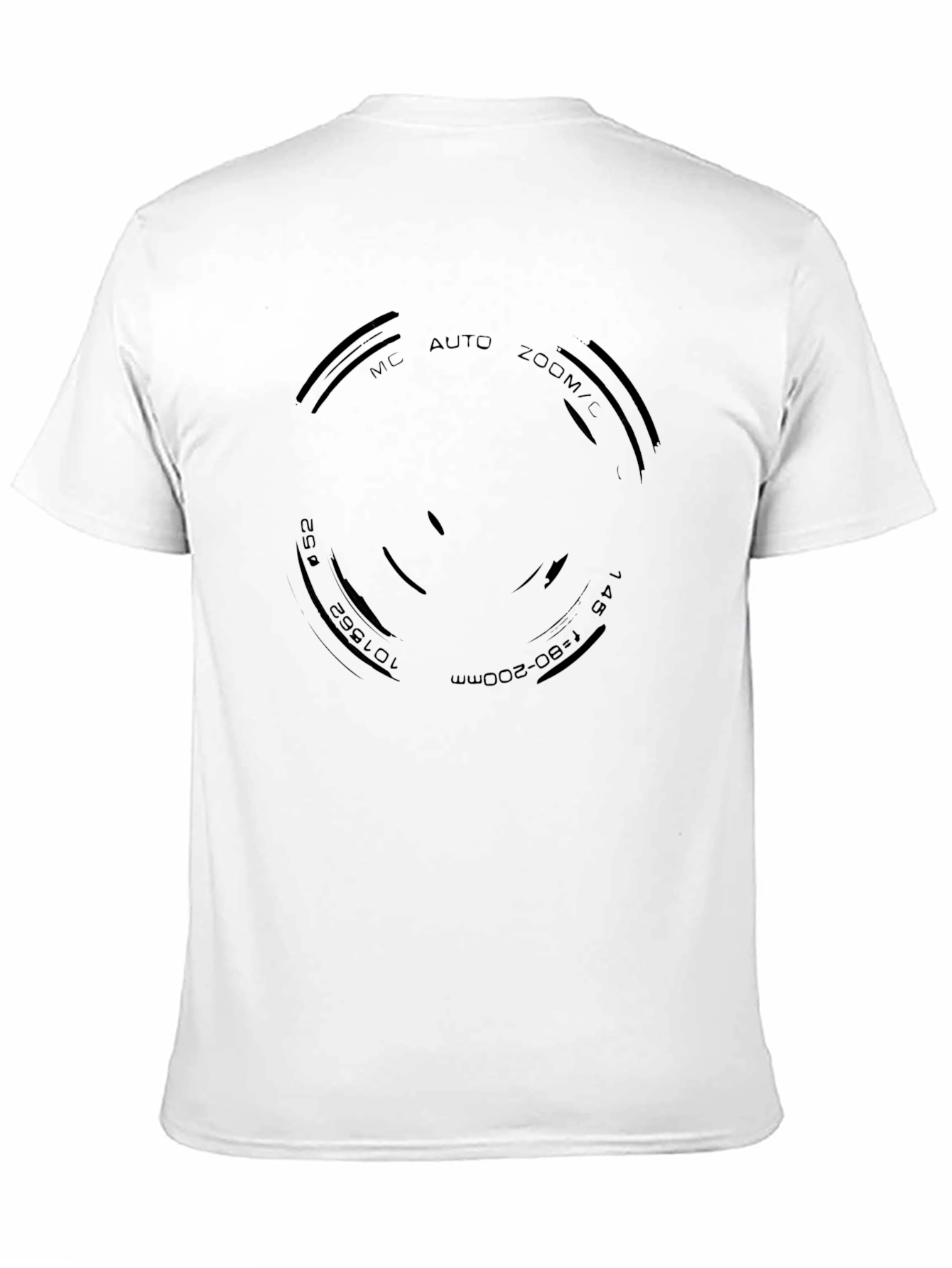 Camera Lens Graphic Black T-Shirt