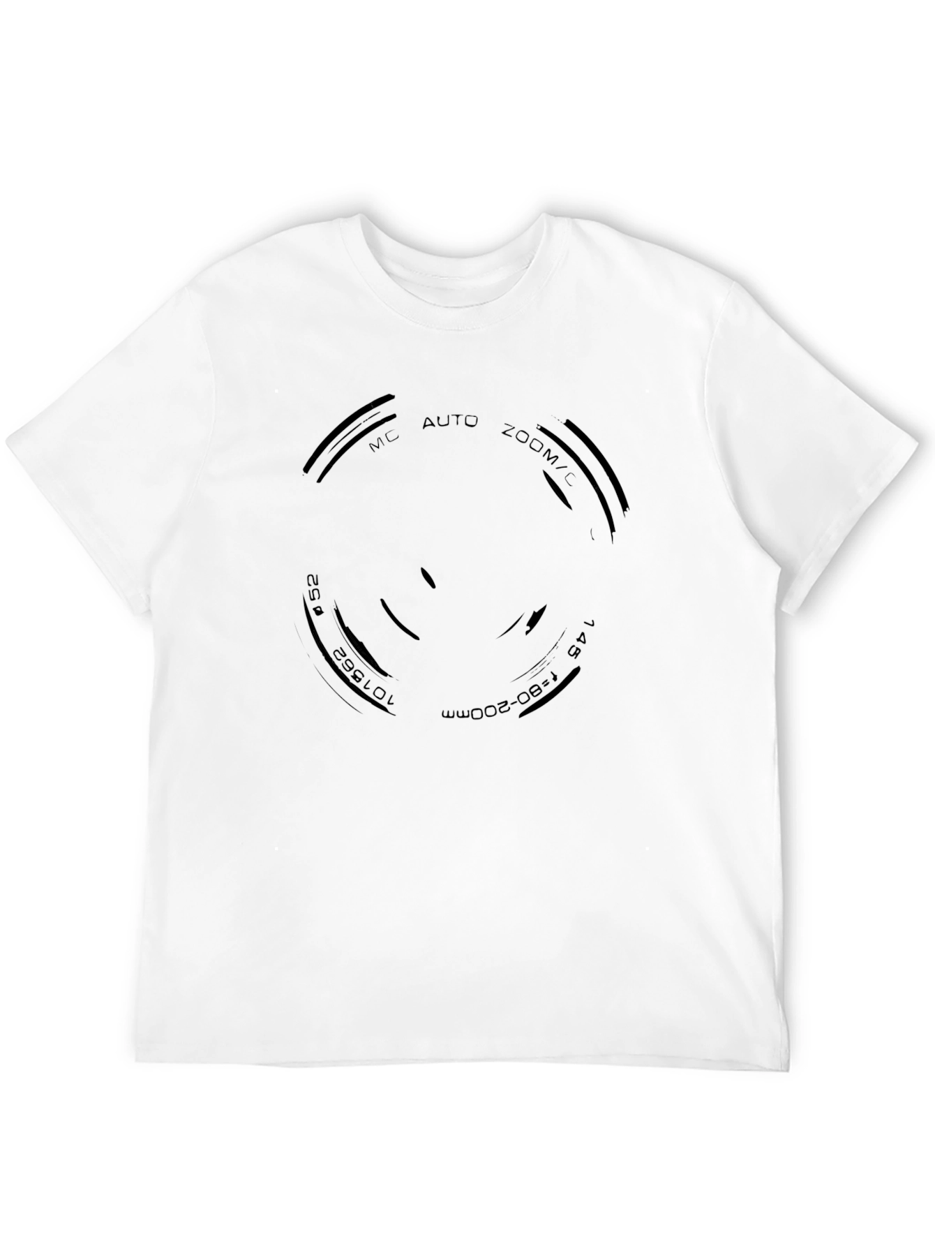 Camera Lens Graphic Black T-Shirt