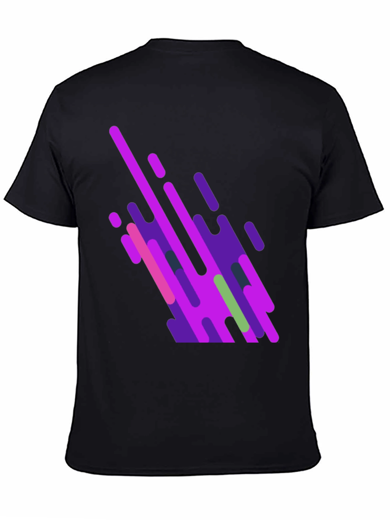 Abstract Graphic Black T-Shirt
