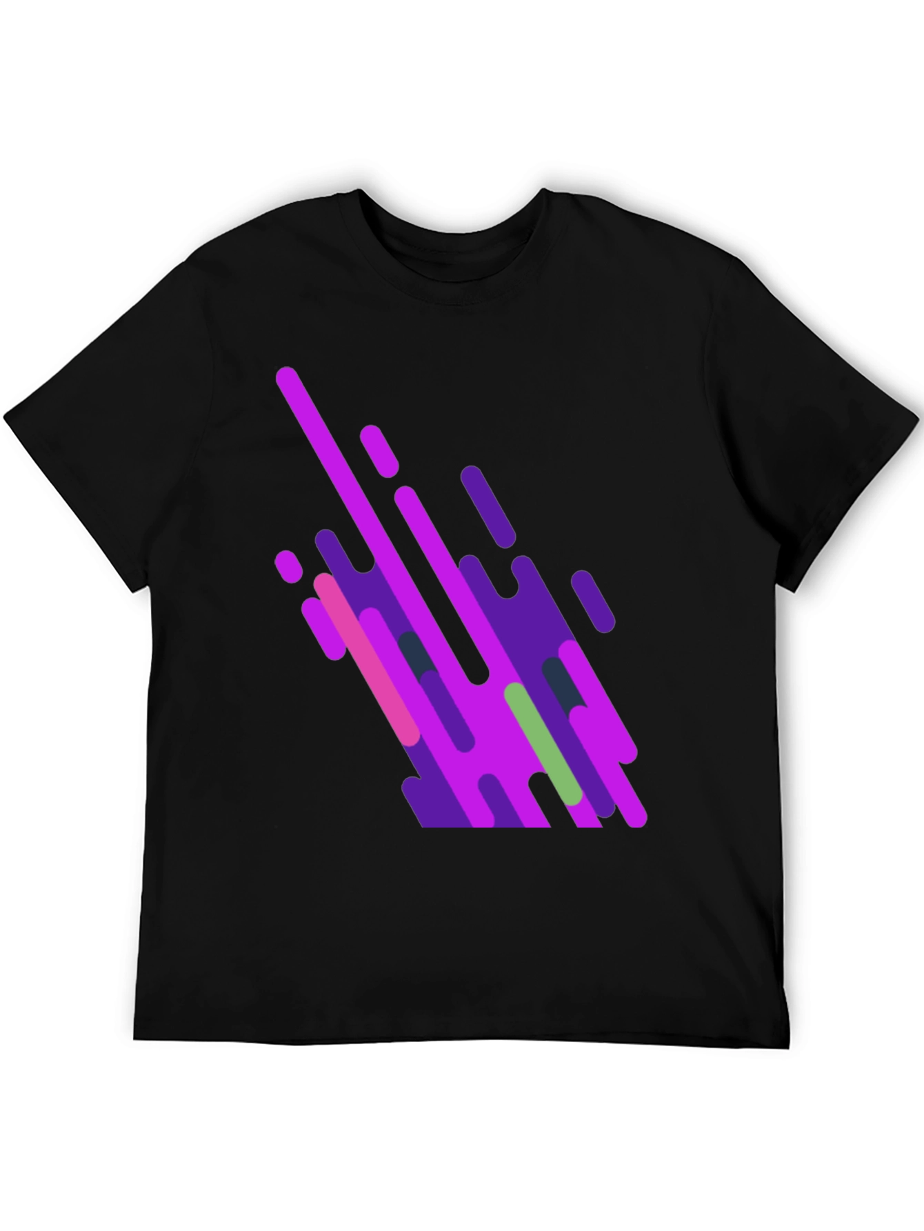 Abstract Graphic Black T-Shirt