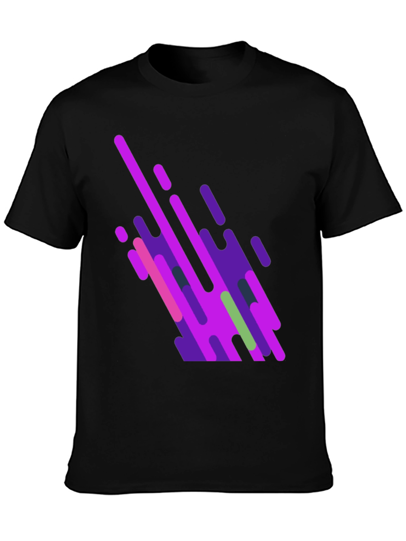 Abstract Graphic Black T-Shirt