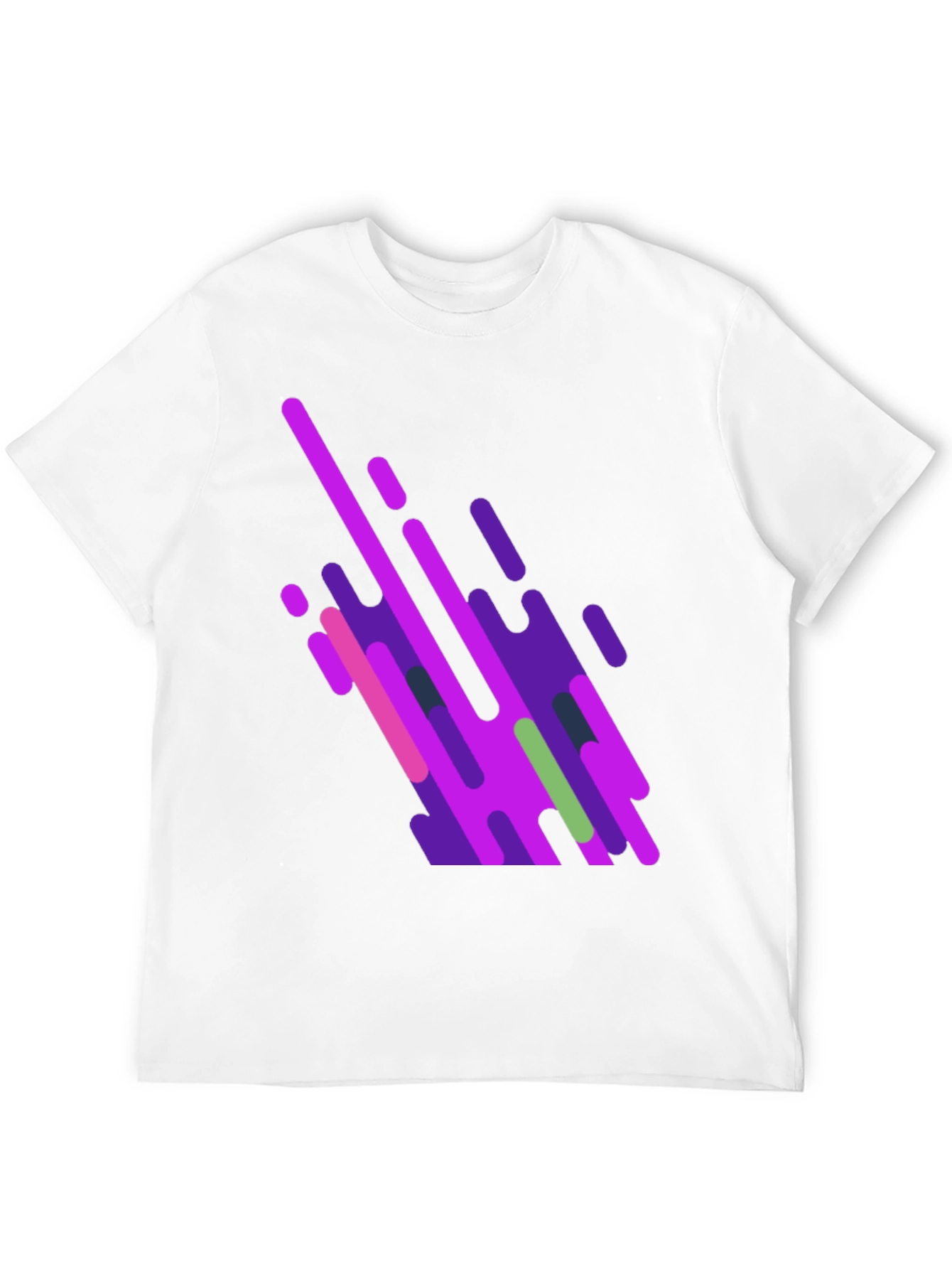 Abstract Graphic Black T-Shirt