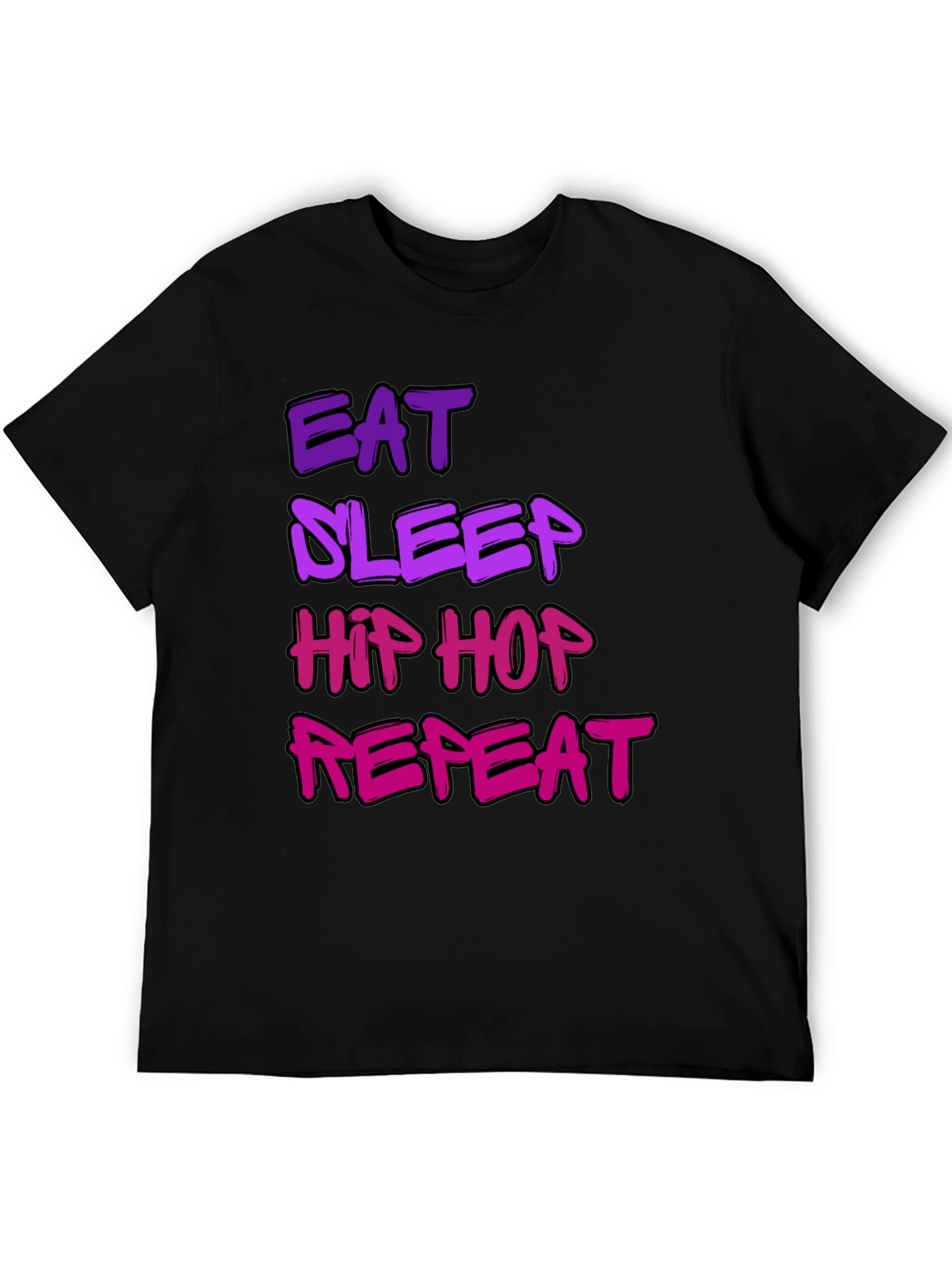 Eat Sleep Hip Hop Repeat Graphic T-Shirt