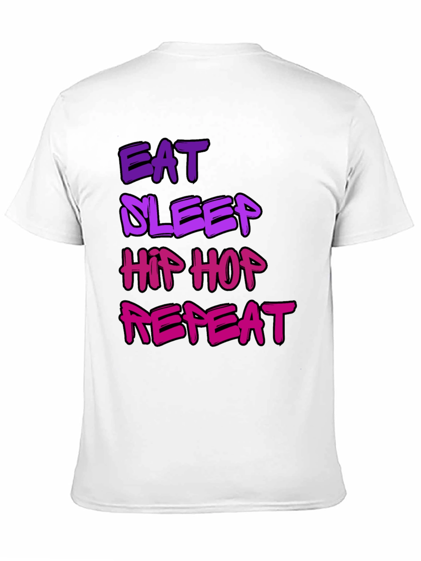 Eat Sleep Hip Hop Repeat Graphic T-Shirt
