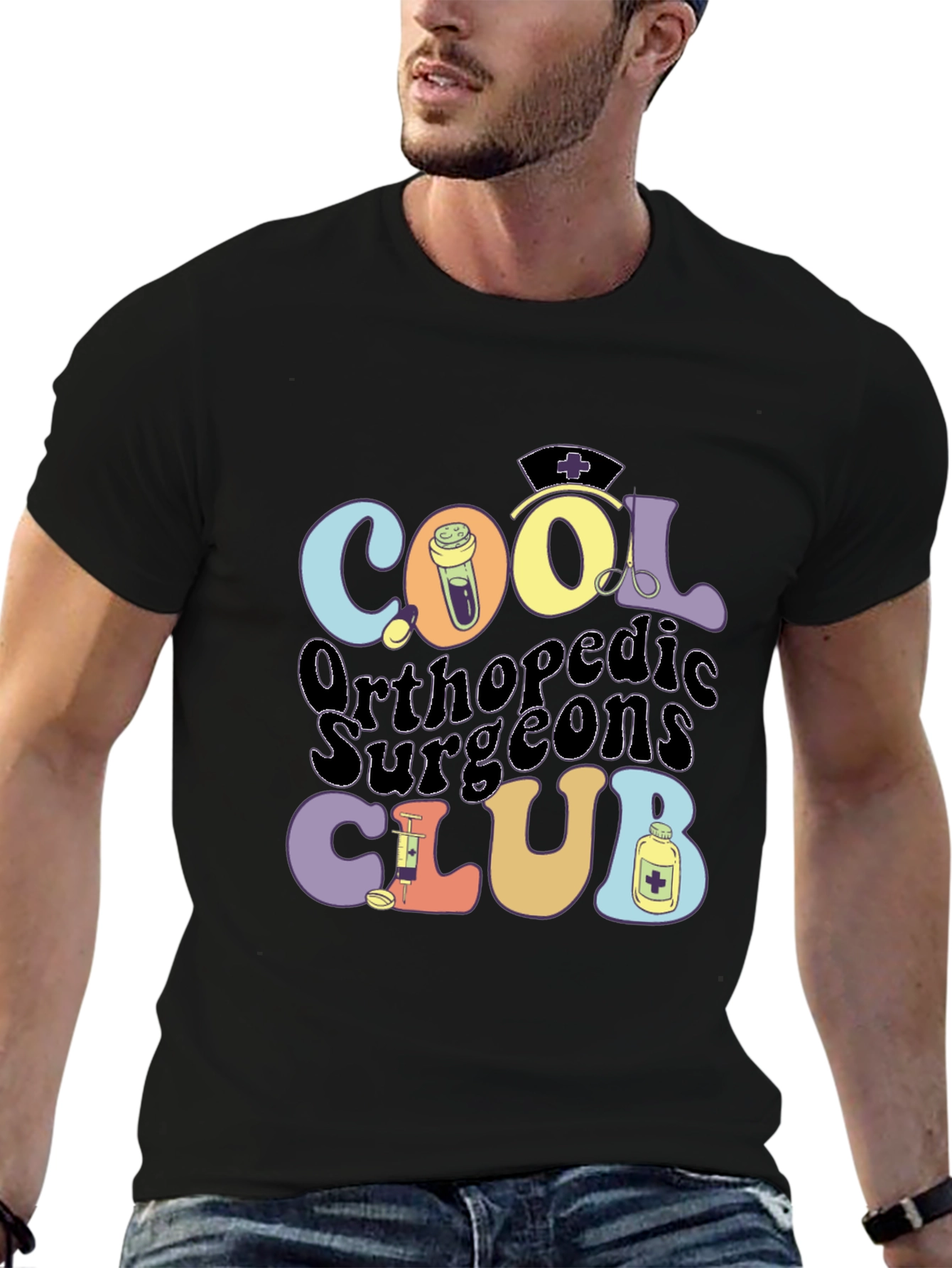 Cool Orthopedic Surgeons Club Graphic T-Shirt