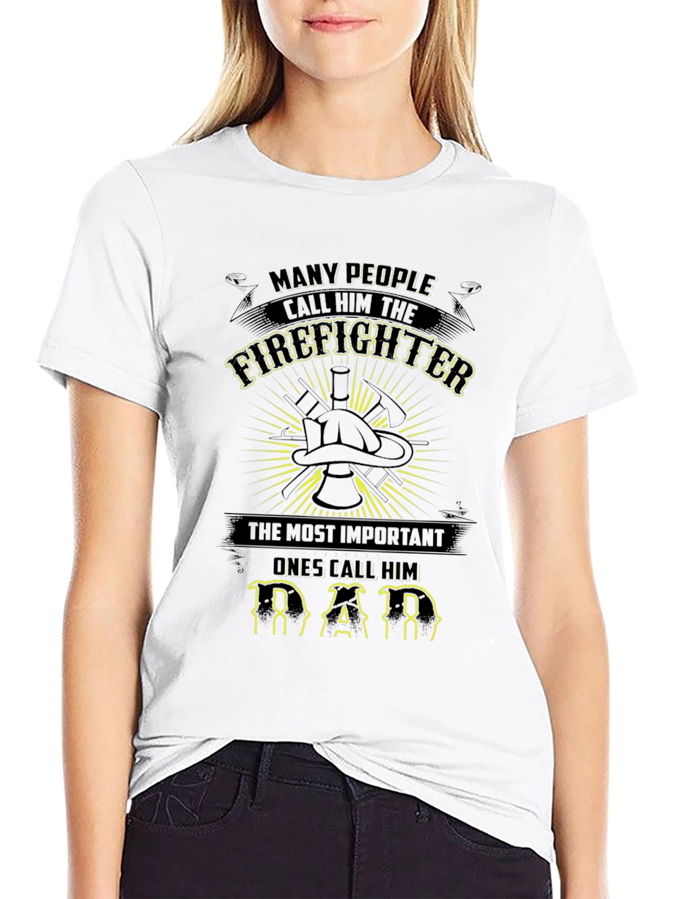 Firefighter Dad T-Shirt - Heroic Tribute