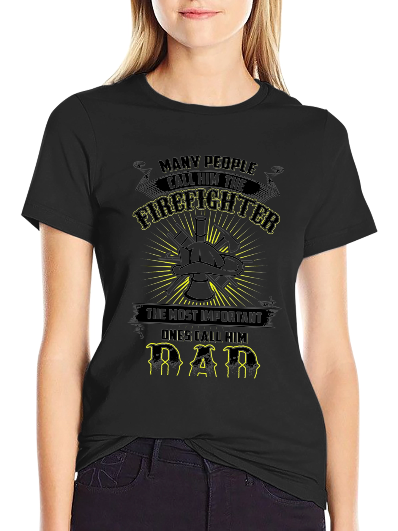 Firefighter Dad T-Shirt - Heroic Tribute