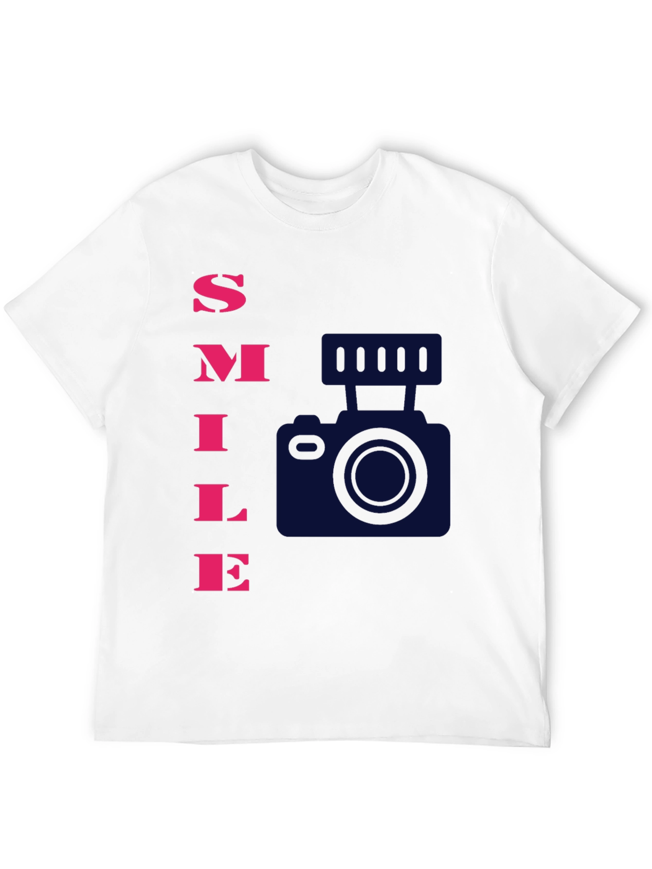 Smile Camera Graphic T-Shirt