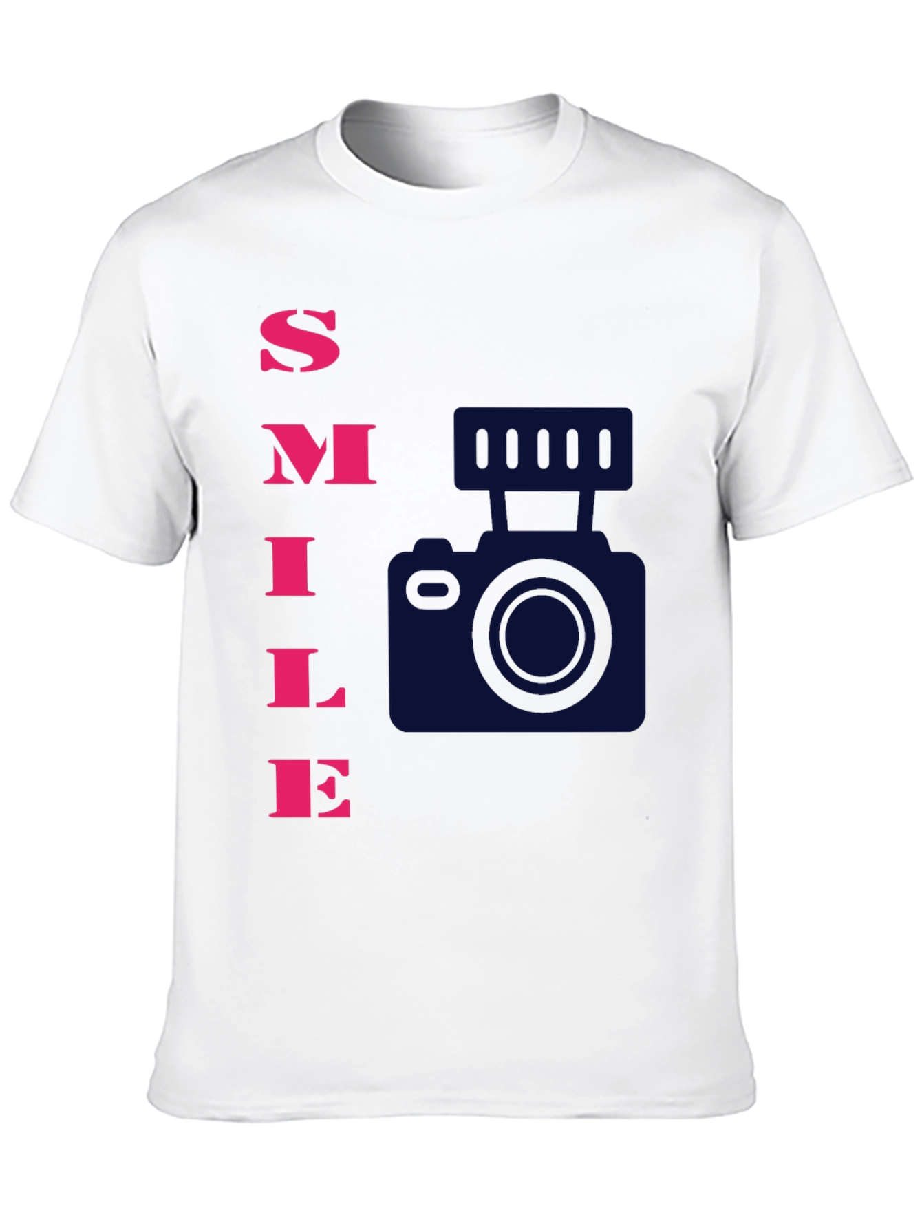 Smile Camera Graphic T-Shirt