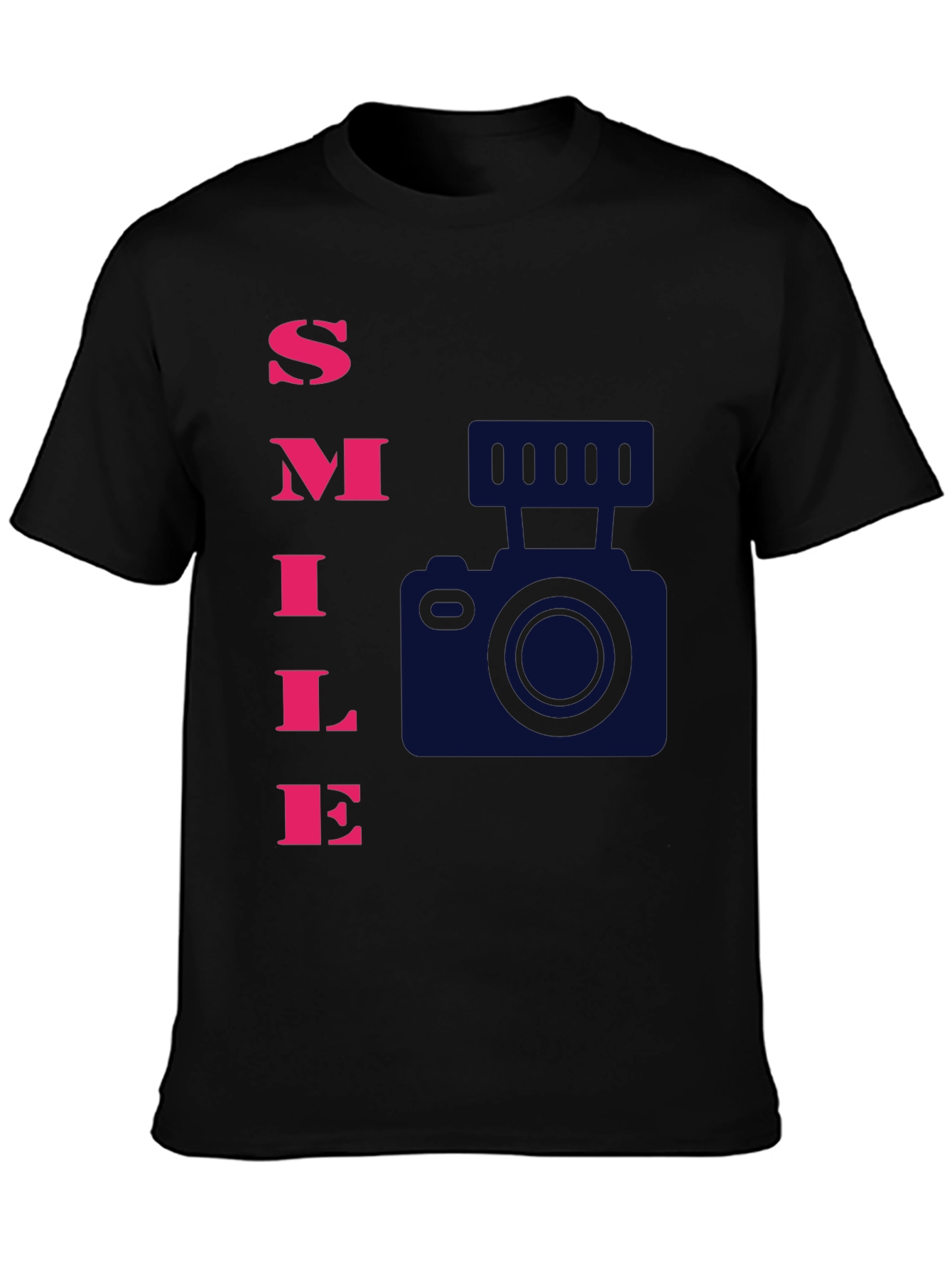 Smile Camera Graphic T-Shirt