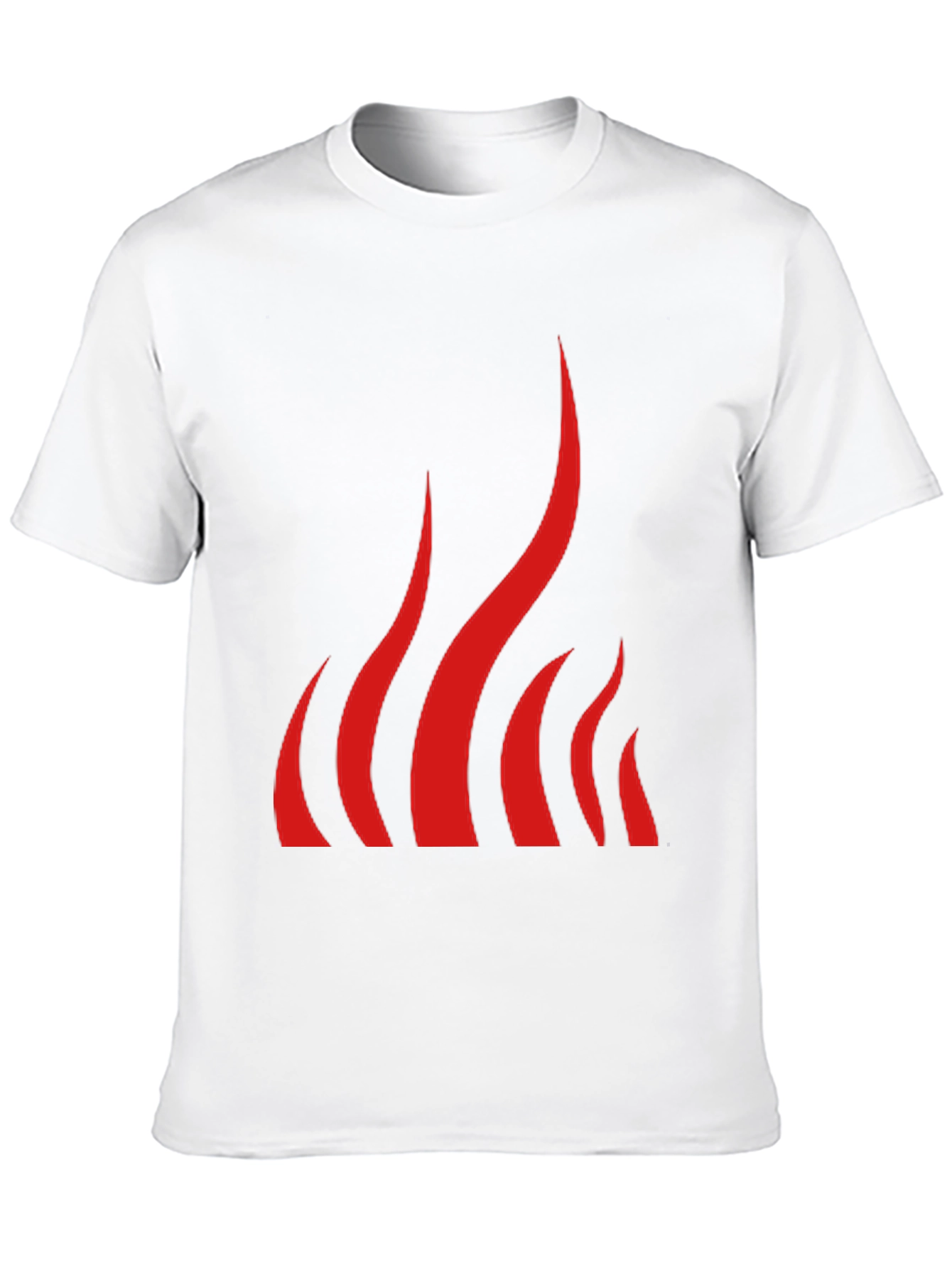 Bold Flame Graphic Black T-Shirt