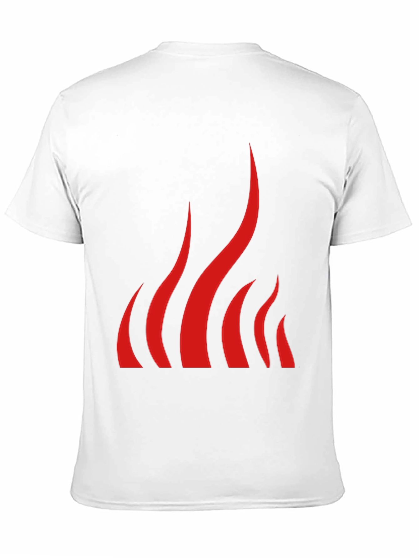 Bold Flame Graphic Black T-Shirt