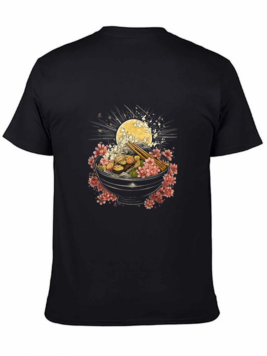Ramen Art Graphic T-Shirt - Stylish Casual Wear