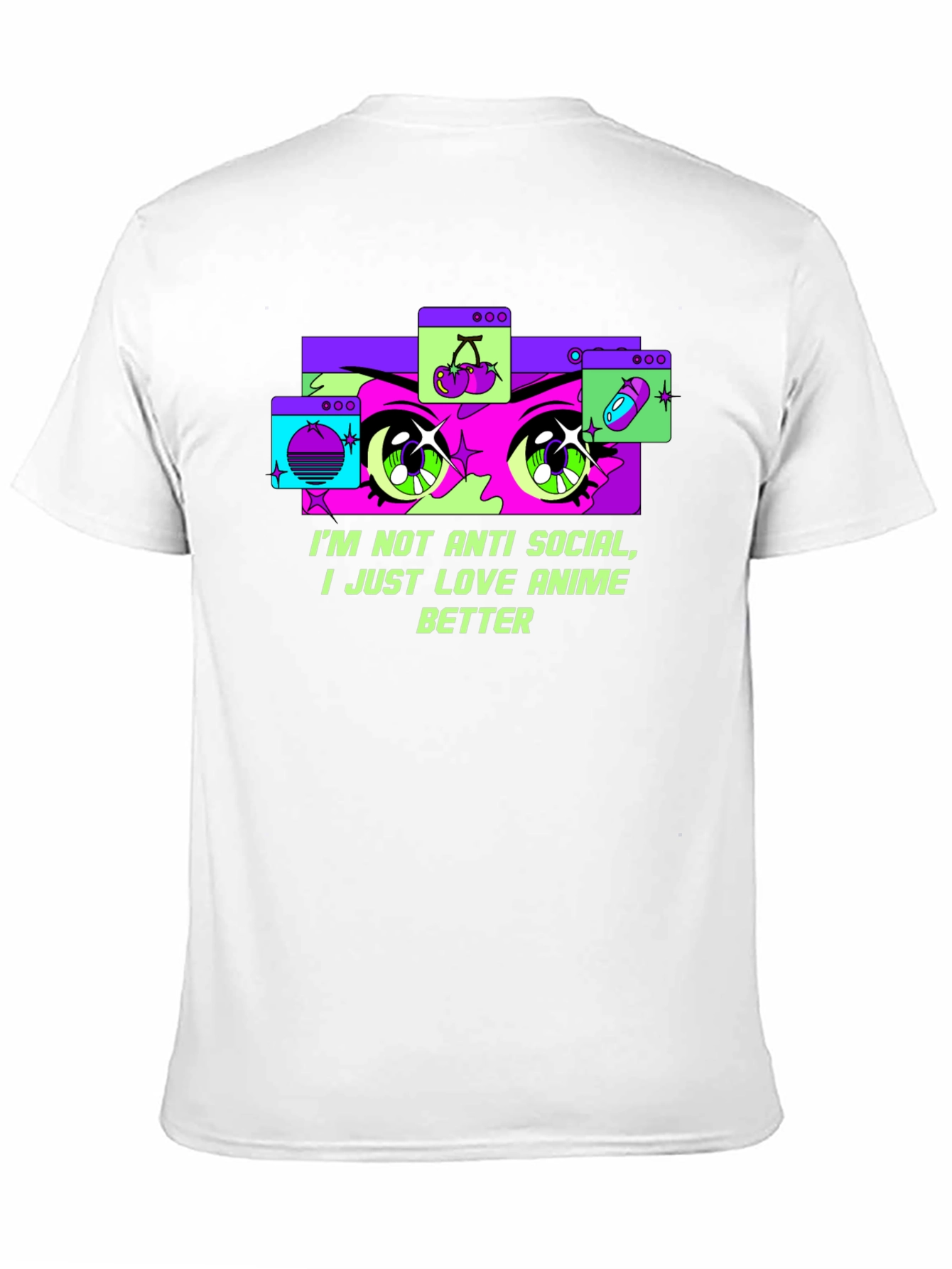 Anime Lover T-Shirt - Im Not Anti-Social