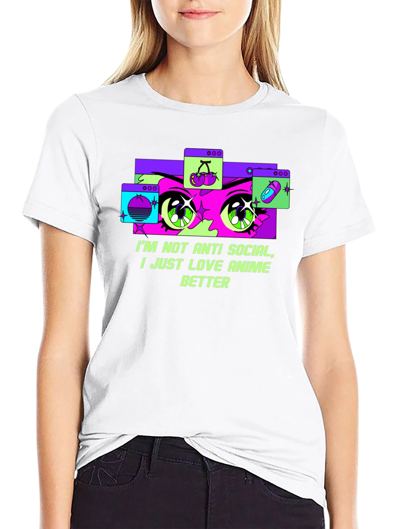 Anime Lover T-Shirt - Im Not Anti-Social