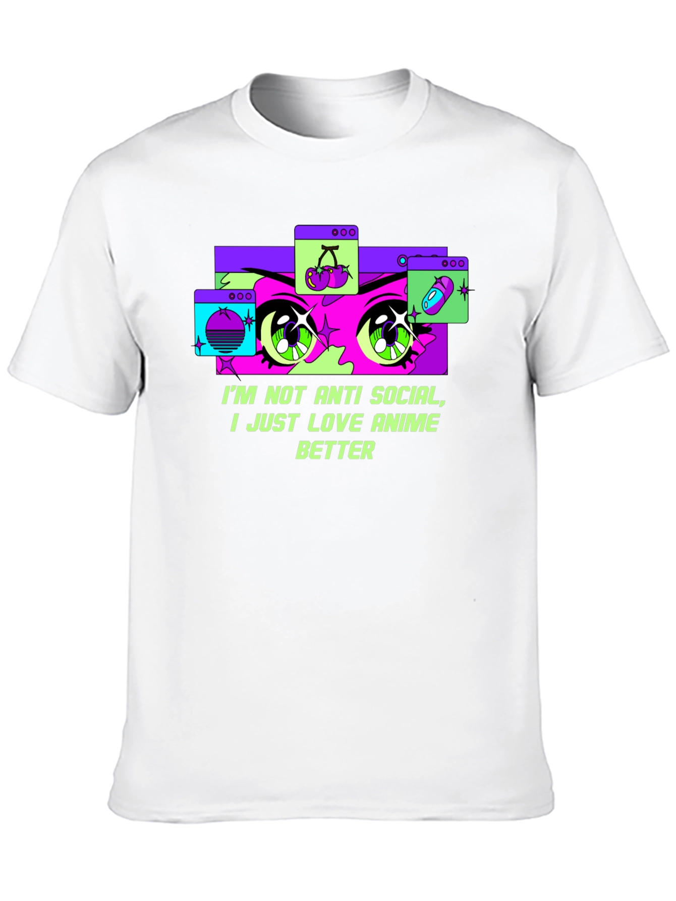 Anime Lover T-Shirt - Im Not Anti-Social
