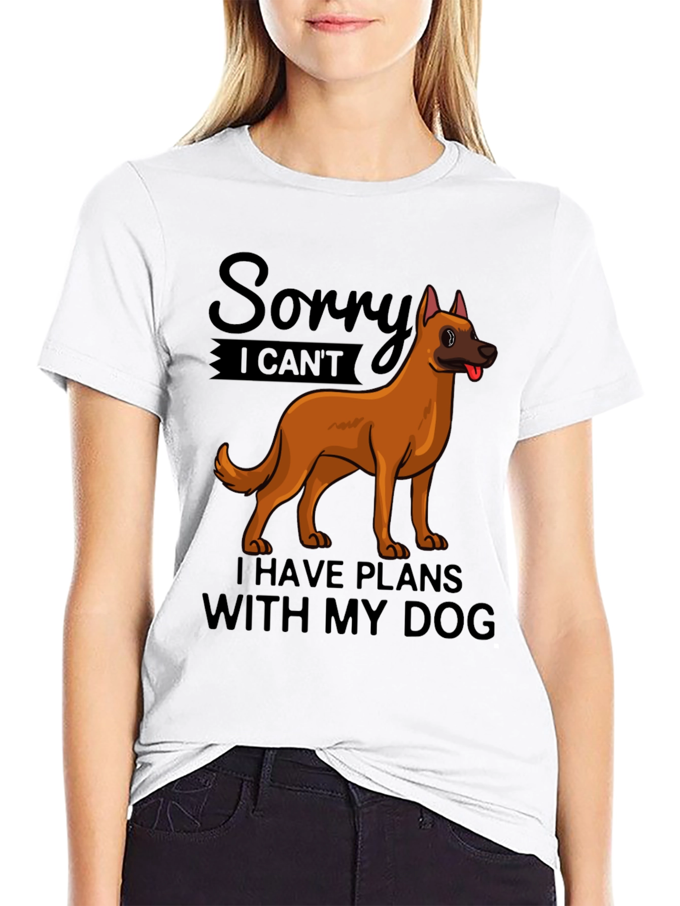 Dog Plans T-Shirt - Sorry I Cant