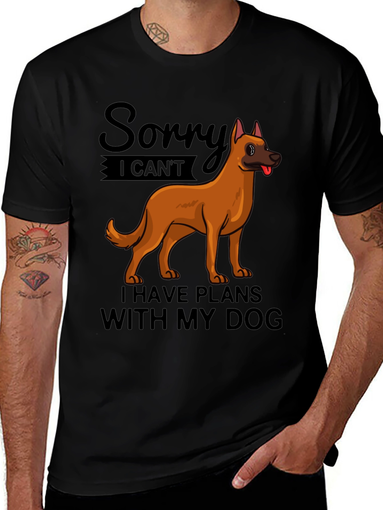 Dog Plans T-Shirt - Sorry I Cant