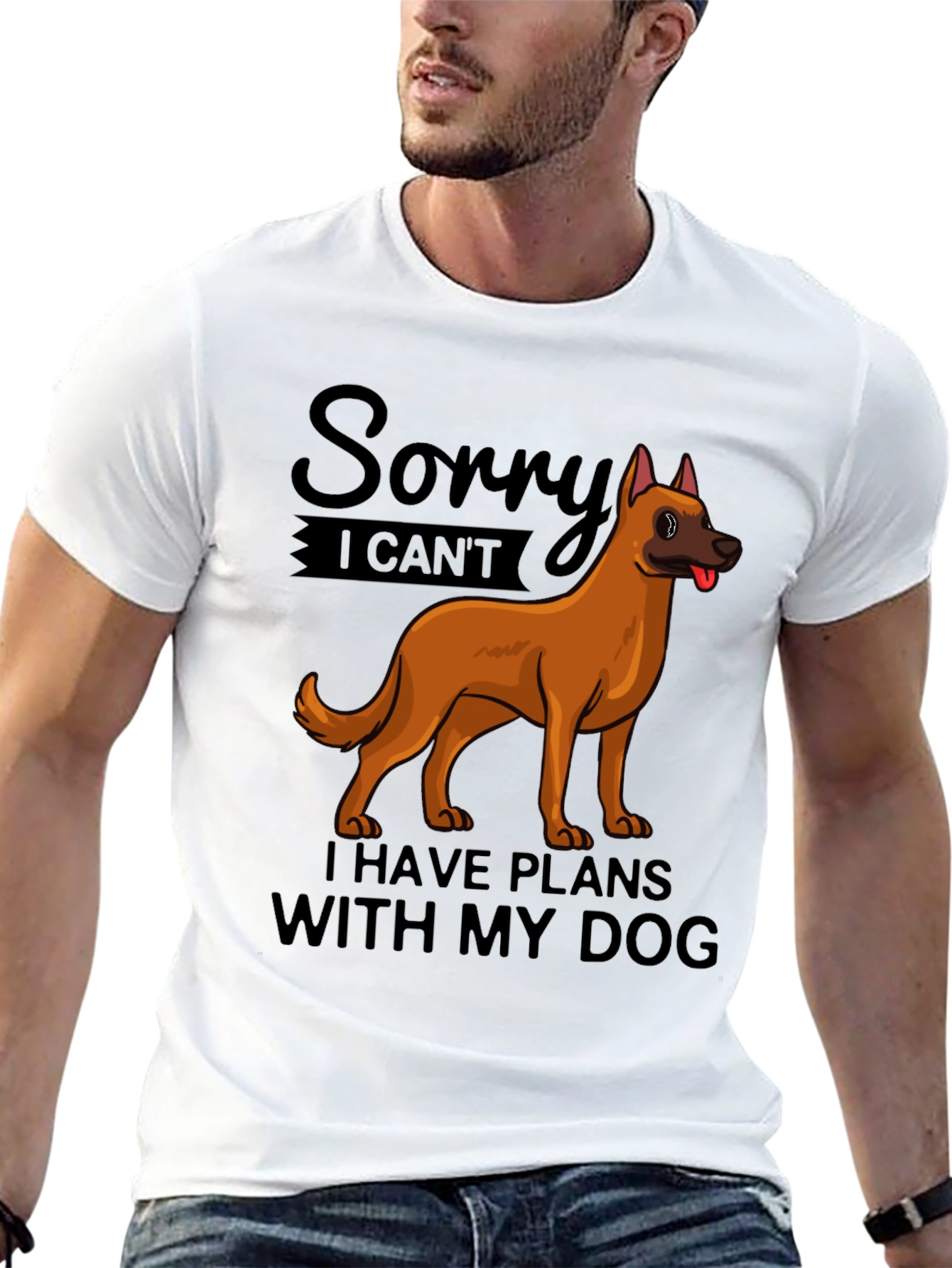 Dog Plans T-Shirt - Sorry I Cant