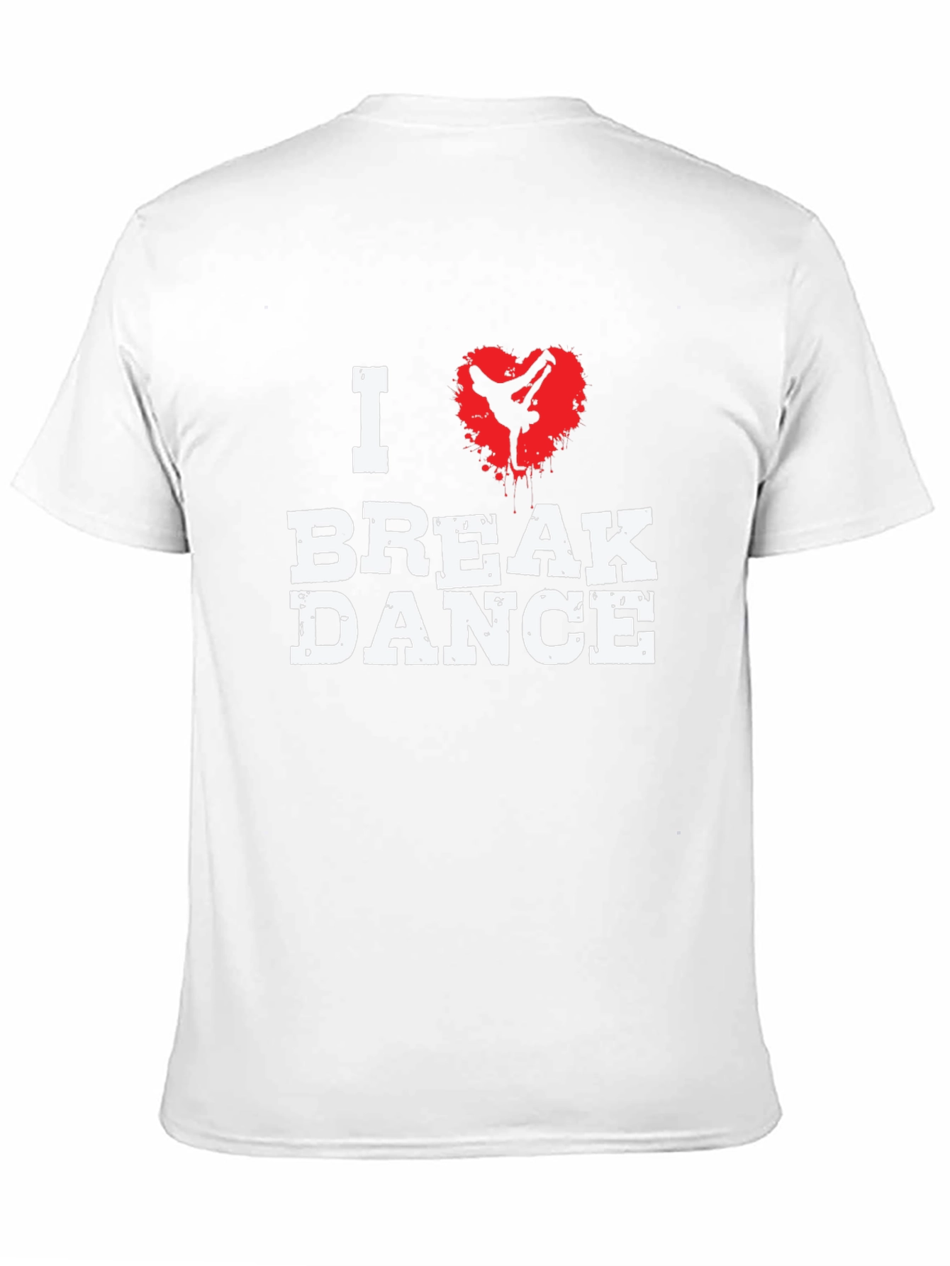 I Love Break Dance Graphic T-Shirt - Black
