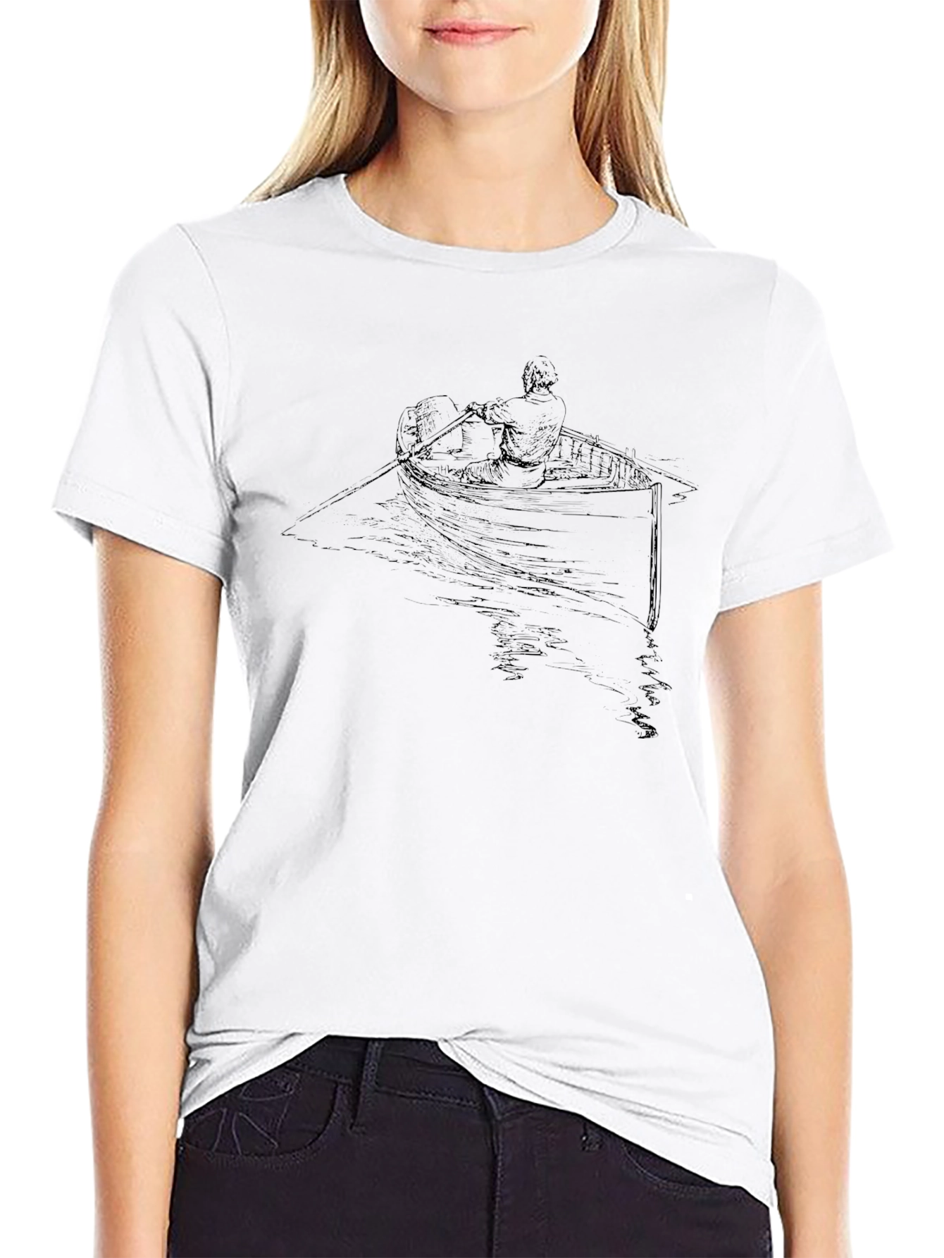 Rowboat Graphic Tee - Classic Black T-Shirt