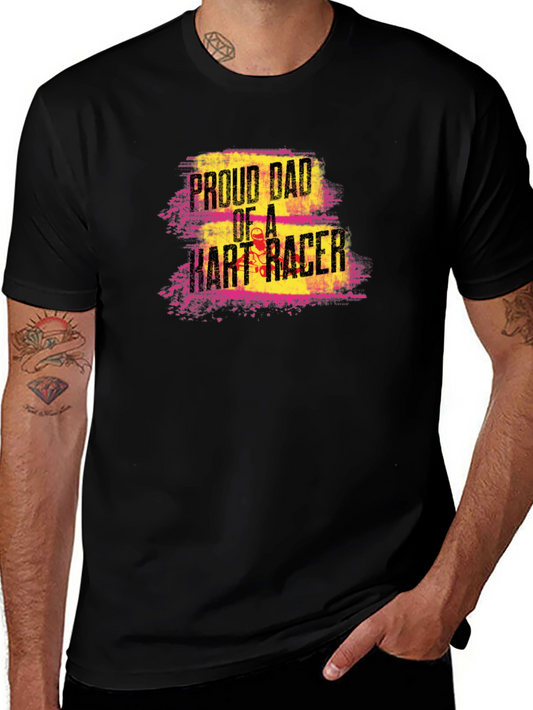 Proud Dad of a Kart Racer Graphic Tee