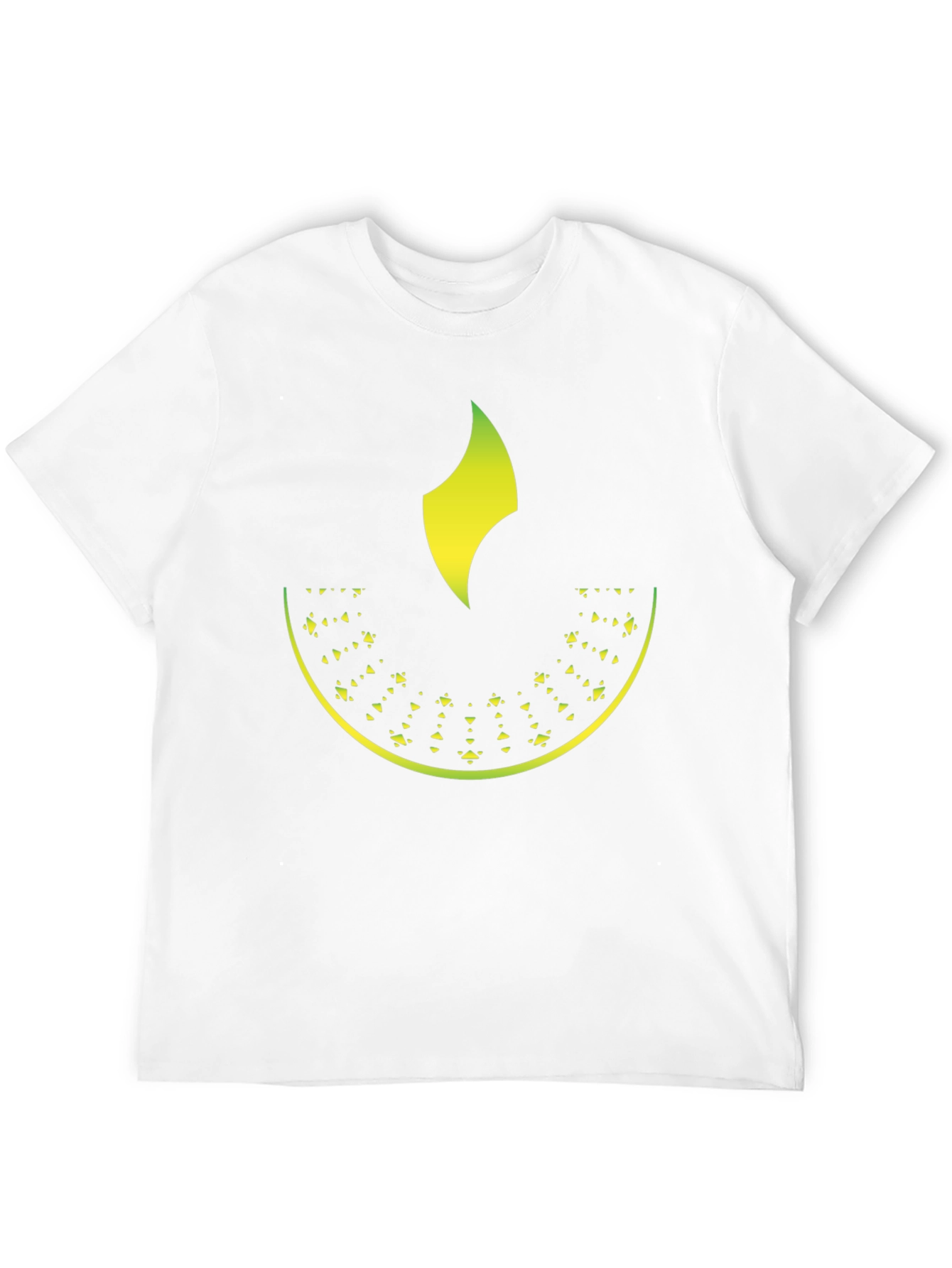 Abstract Gradient Graphic Black T-Shirt