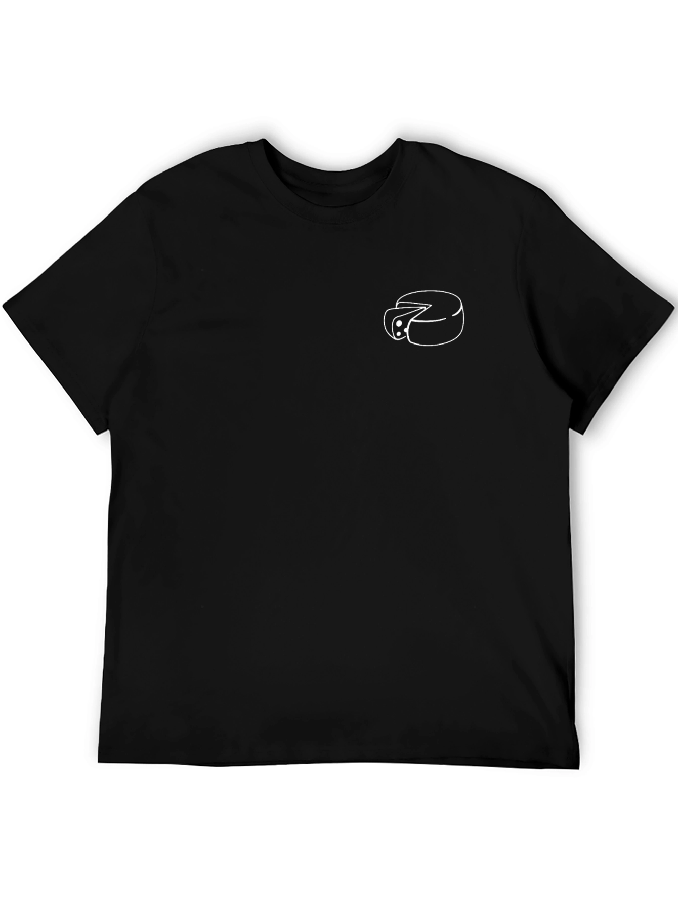 Cheese Graphic Black T-Shirt - Casual Style