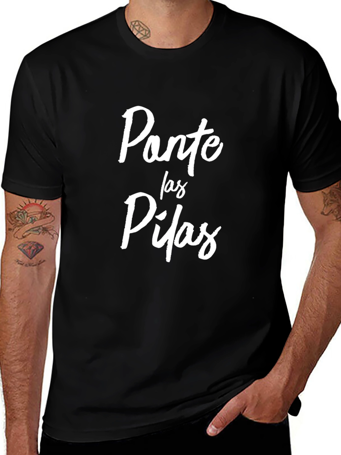 Ponte Las Pilas T-Shirt - Black Casual Tee