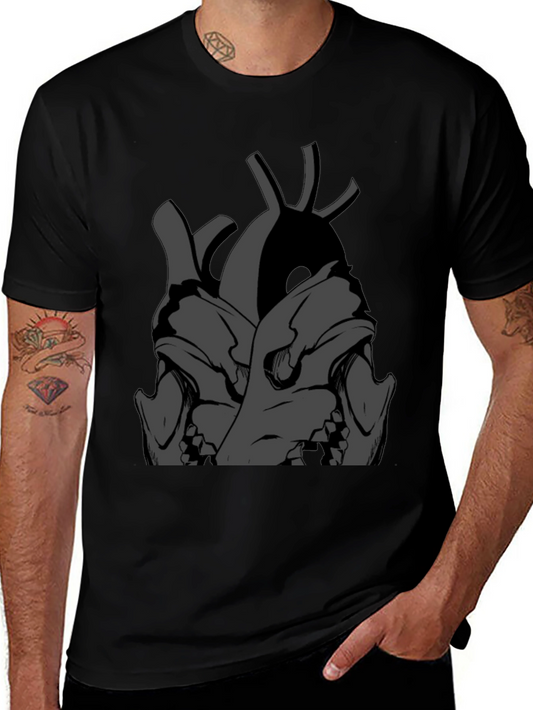 Skull Heart Graphic Tee - Dark & Edgy Style