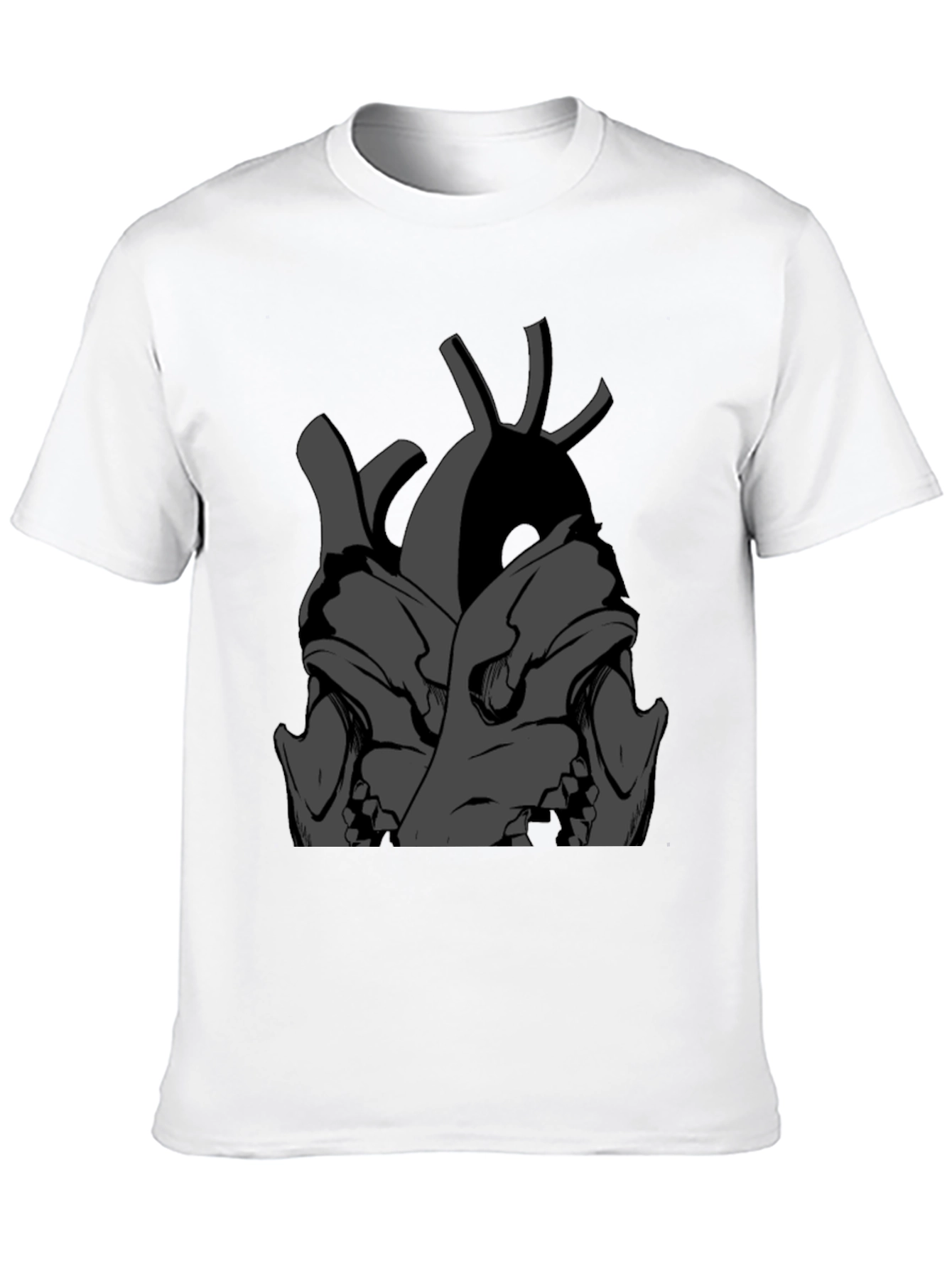 Skull Heart Graphic Tee - Dark & Edgy Style