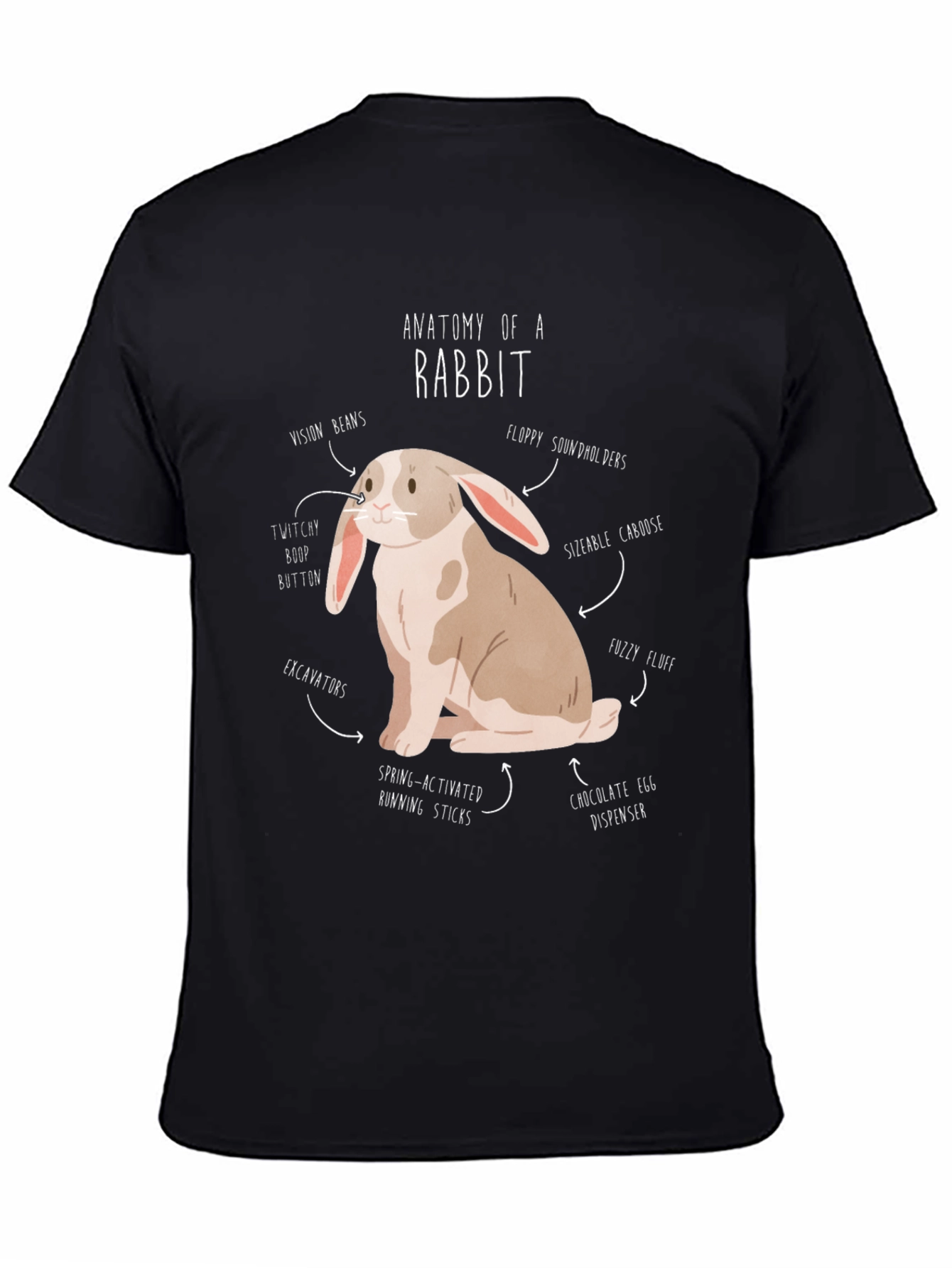 Anatomy of a Rabbit T-Shirt Funny Bunny Tee