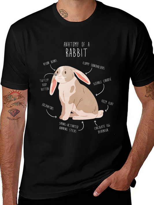 Anatomy of a Rabbit T-Shirt Funny Bunny Tee