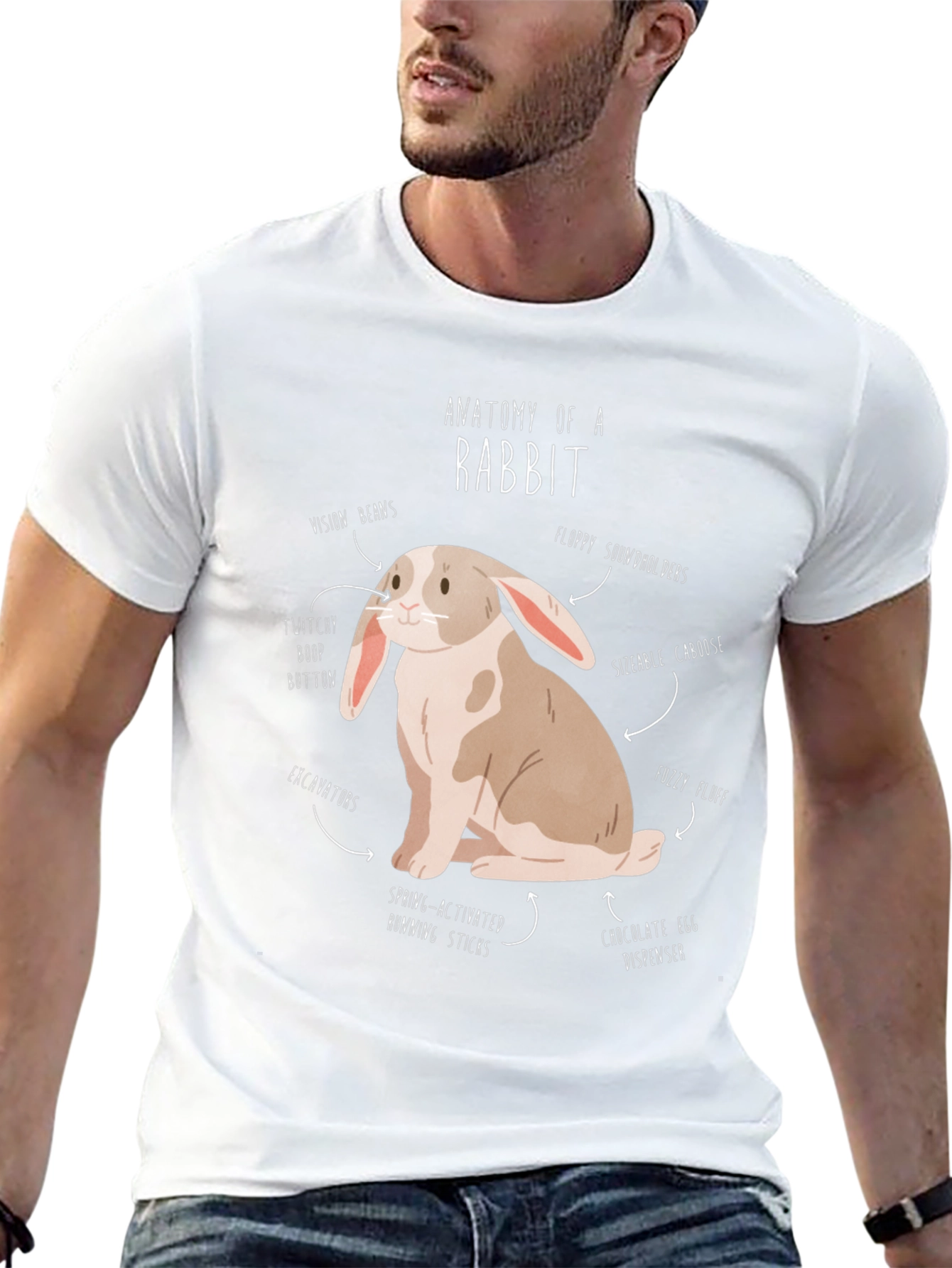 Anatomy of a Rabbit T-Shirt Funny Bunny Tee