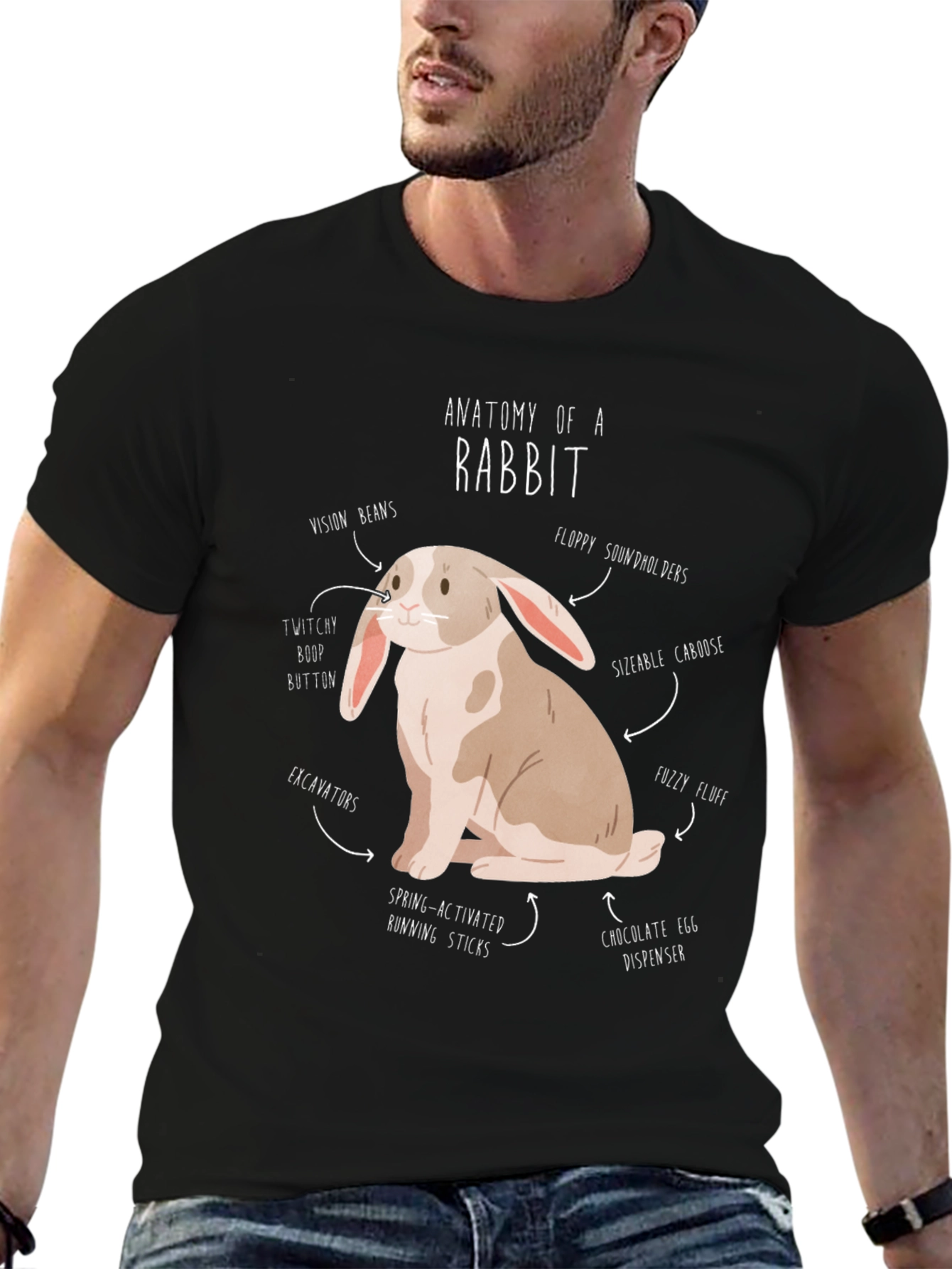 Anatomy of a Rabbit T-Shirt Funny Bunny Tee