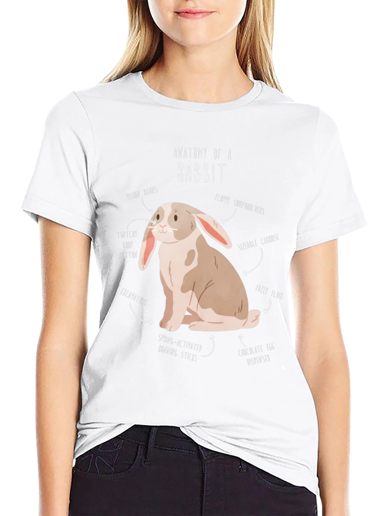 Anatomy of a Rabbit T-Shirt Funny Bunny Tee
