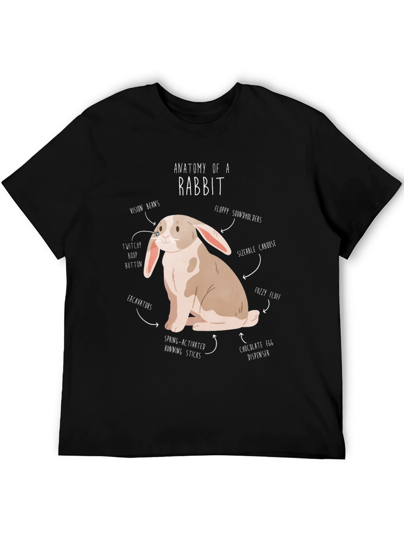 Anatomy of a Rabbit T-Shirt Funny Bunny Tee