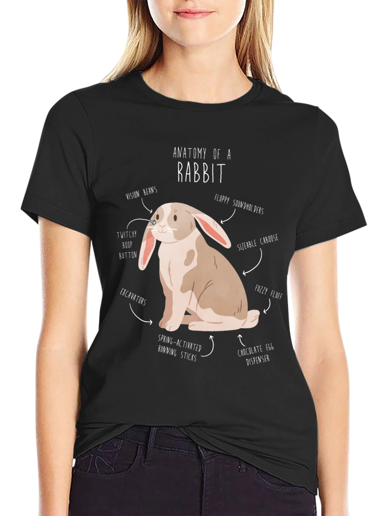 Anatomy of a Rabbit T-Shirt Funny Bunny Tee