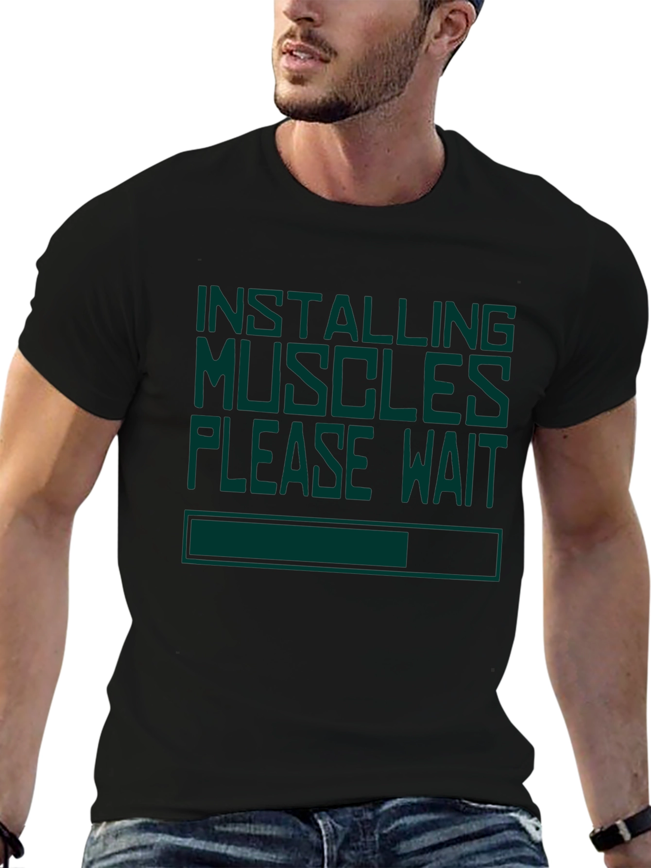 Installing Muscles Funny T-Shirt