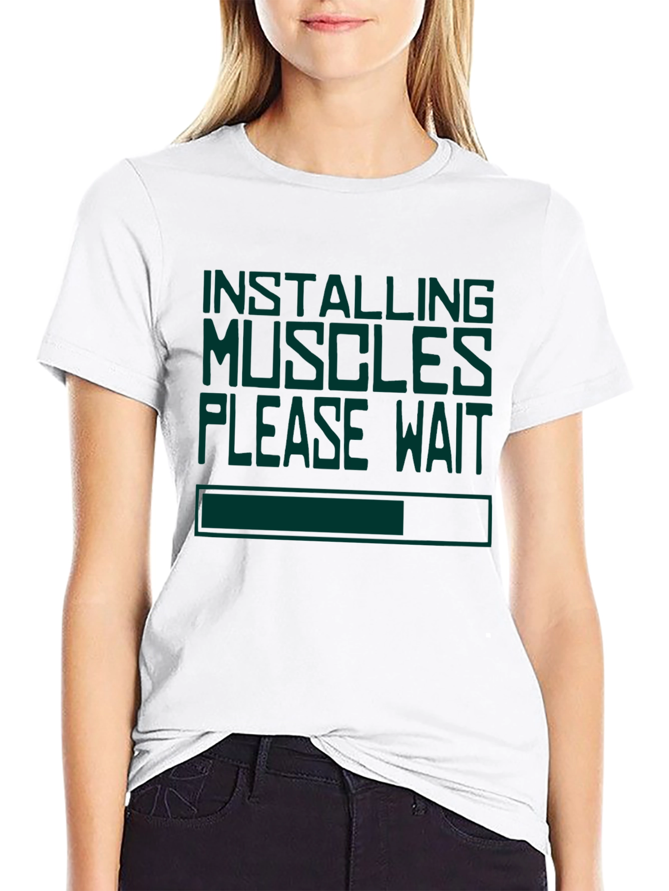 Installing Muscles Funny T-Shirt