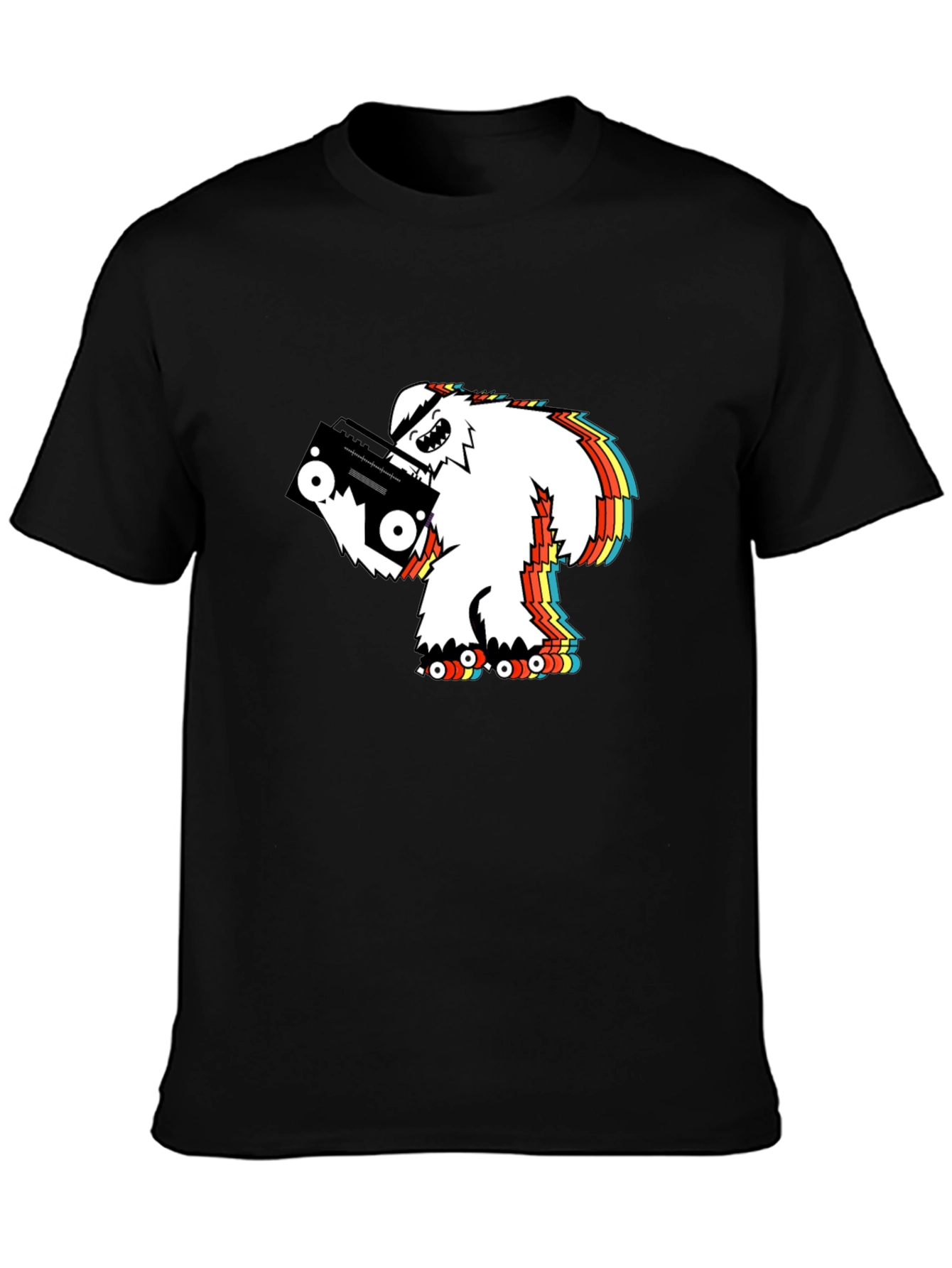 Yeti Boombox Graphic Tee - Black Crew Neck
